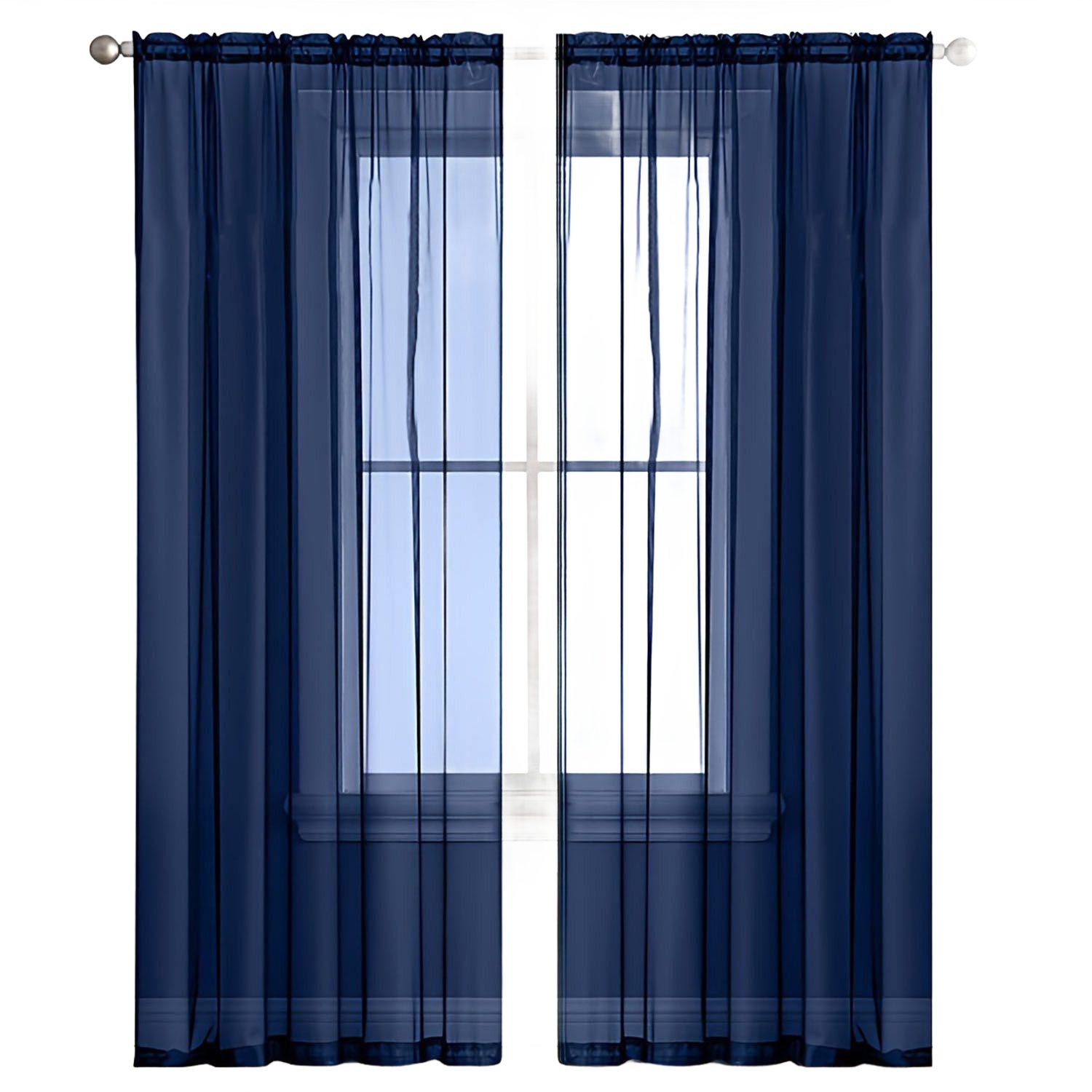 Refttenw Vorhang Halbverdunkelnde Transparente Atmungsaktive Tüllvorhänge, günstig online kaufen