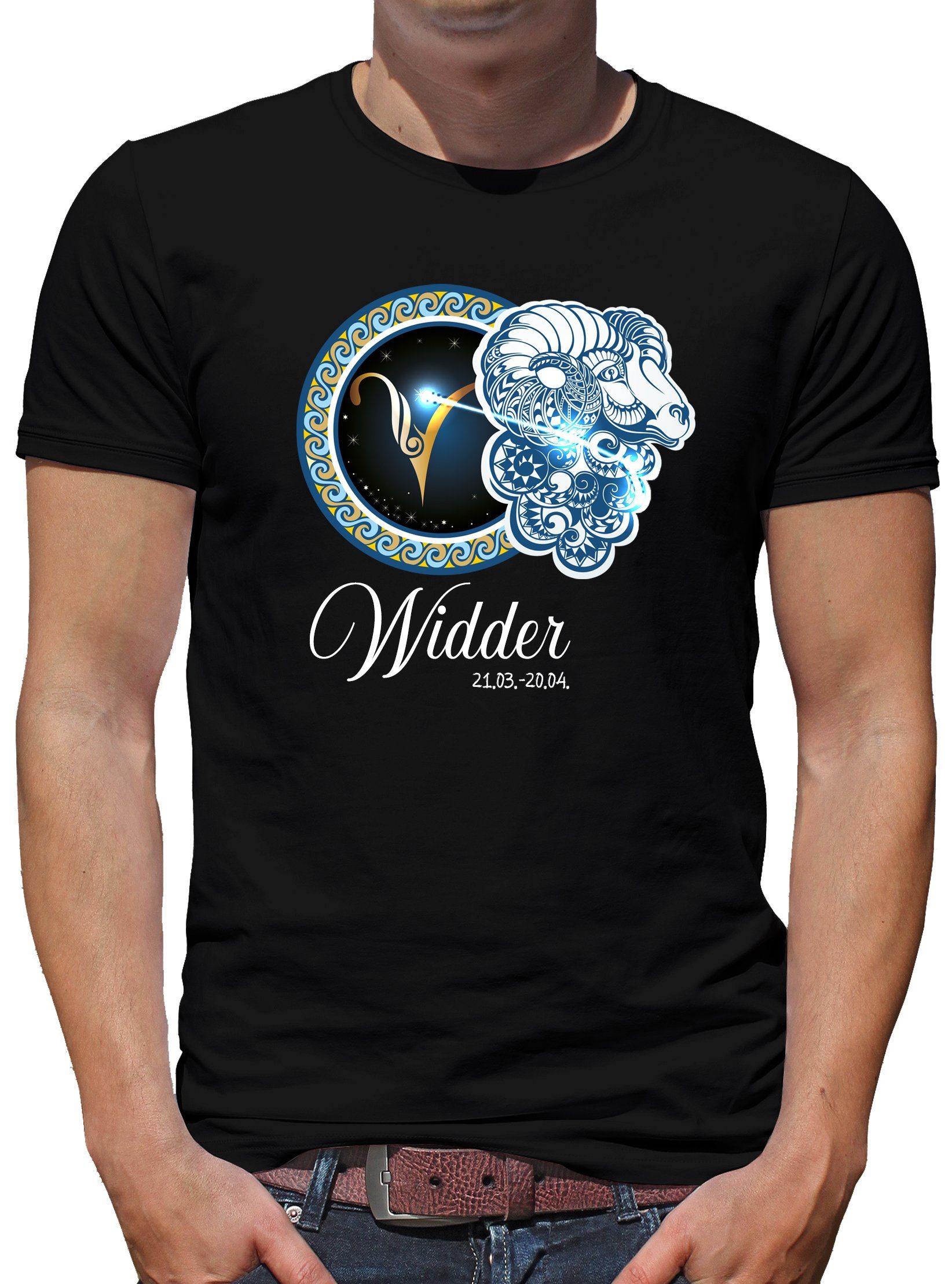 TShirt-People Print-Shirt Sternzeichen Widder