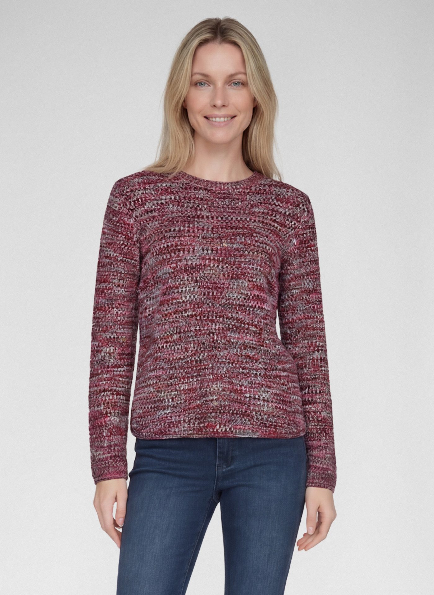 Rabe Strickpullover in melierter Optik