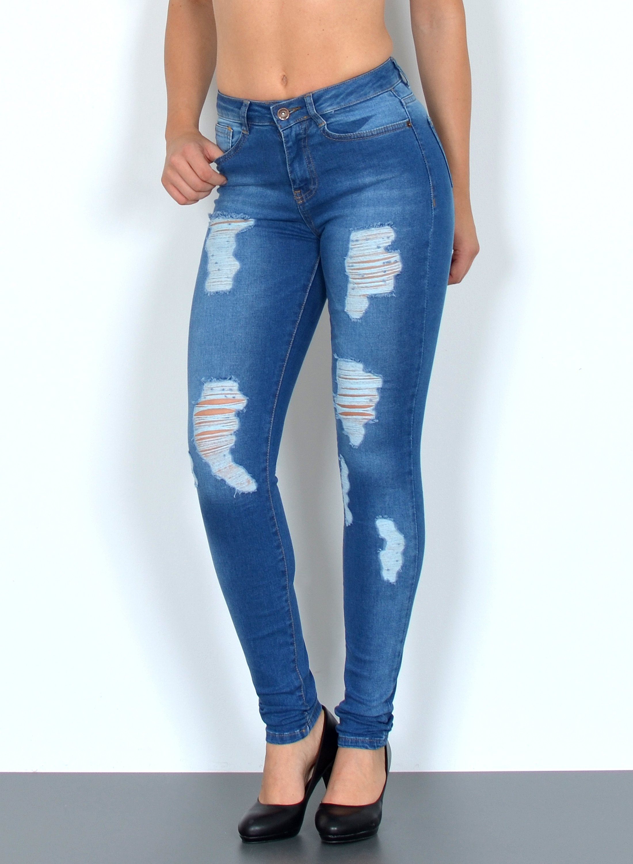 ESRA Skinny-fit-Jeans S600 Damen Skinny Fit günstig online kaufen