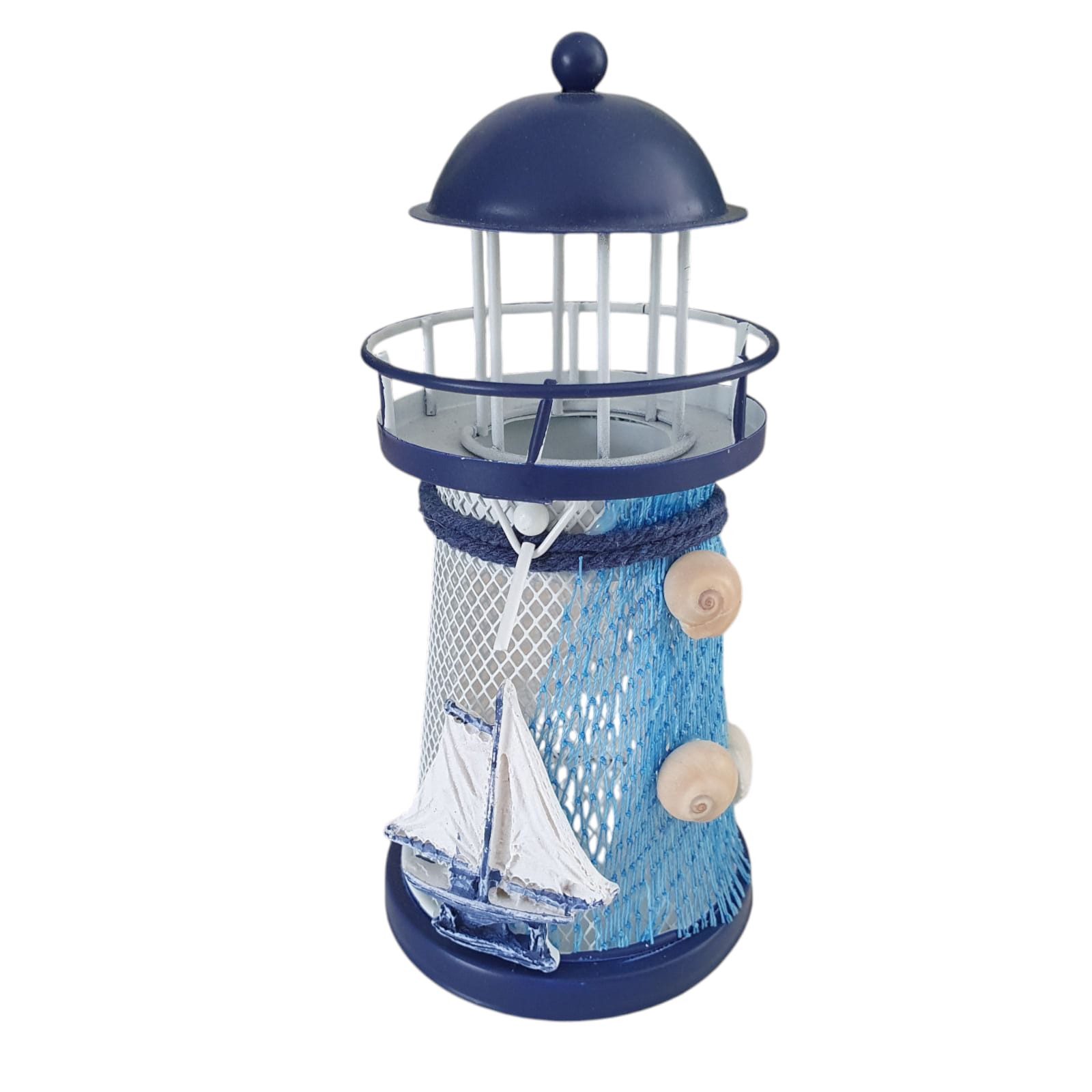 Aspinaworld Teelichthalter Maritime Deko Leuchtturm Teelichthalter aus Meta günstig online kaufen