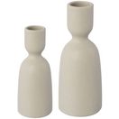 OTTO home Kerzenhalter Stabkerzenhalter Adalena (Set, 2 St), aus Porzellan, im nordischen Design