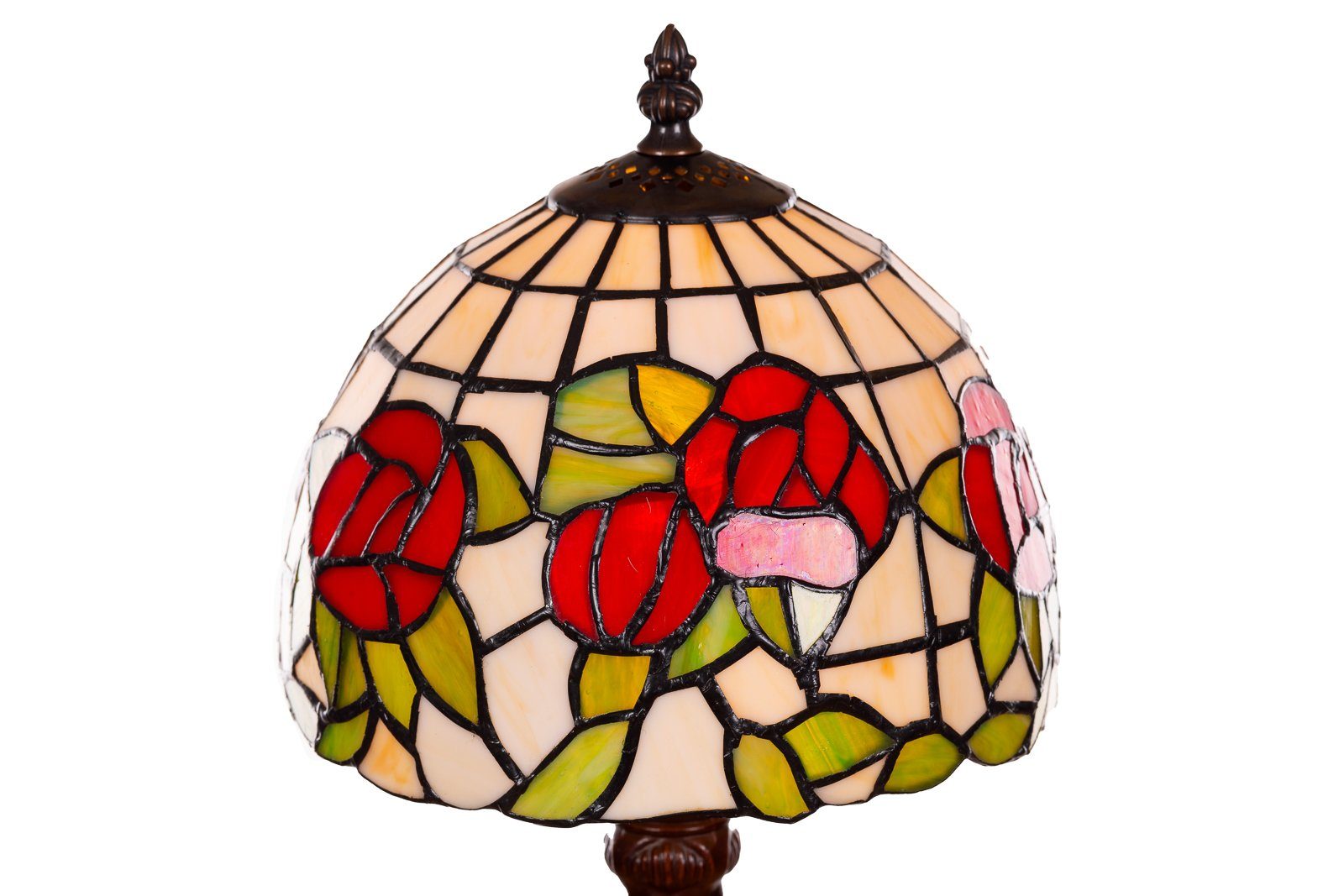 BIRENDY Stehlampe Birendy Tischlampe Tiffany Style Rosen Tiff149 Motiv Lampe – Bild 2 von 4