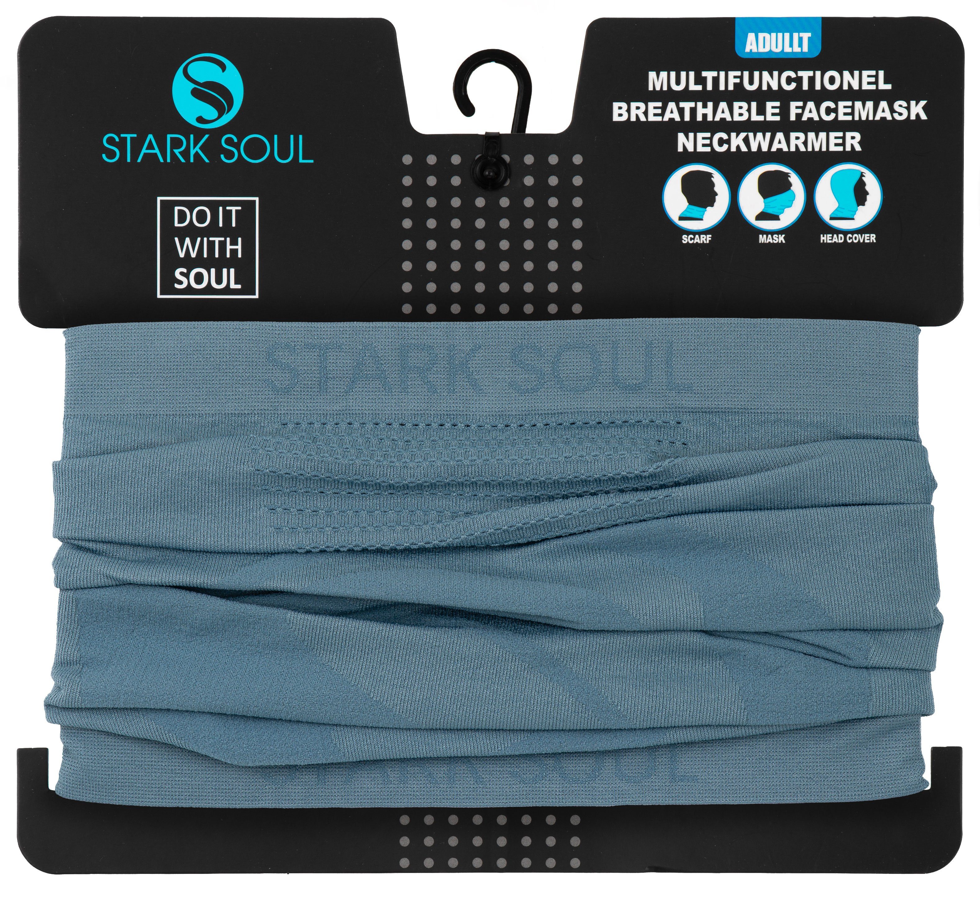 Halstuch Arctic Soul® Multifunktionstuch Blue Facemask -BREATH- Neckwarmer, Seamless Stark Multifunktions