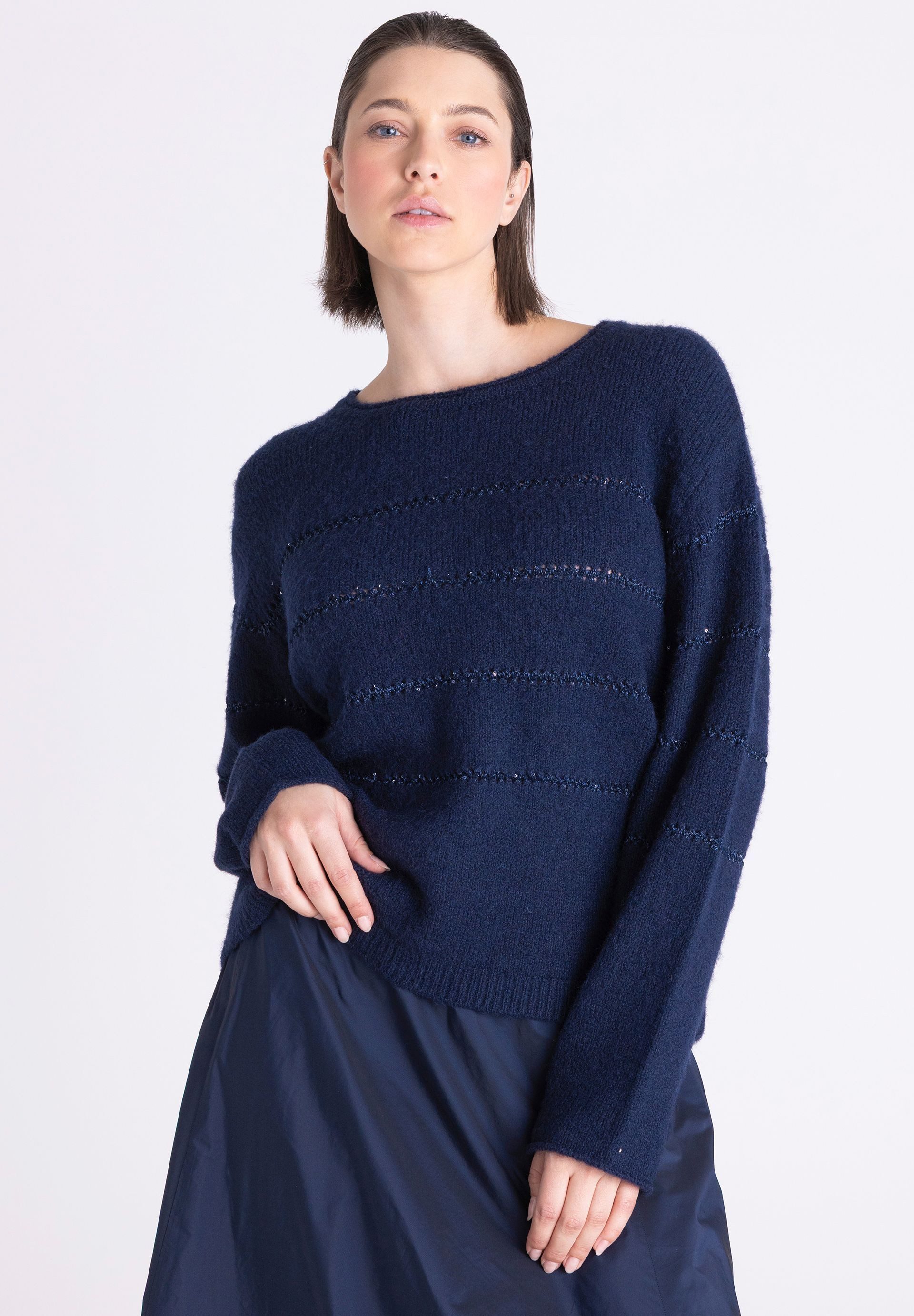 TUZZI Strickpullover mit einem Hauch von Glamour