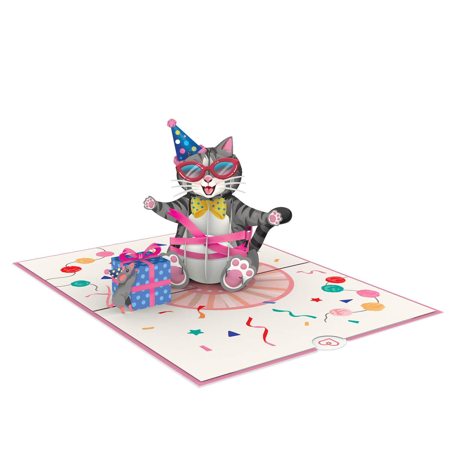 papercrush Geburtstagskarte Geburtstagskatze Pop-Up Karte