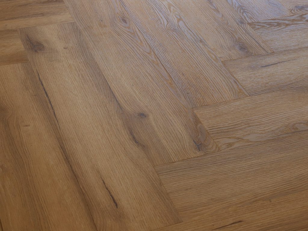 BASICfloor Vinylboden Vinylboden Heringbone Eiche rustikal Fischgrät
