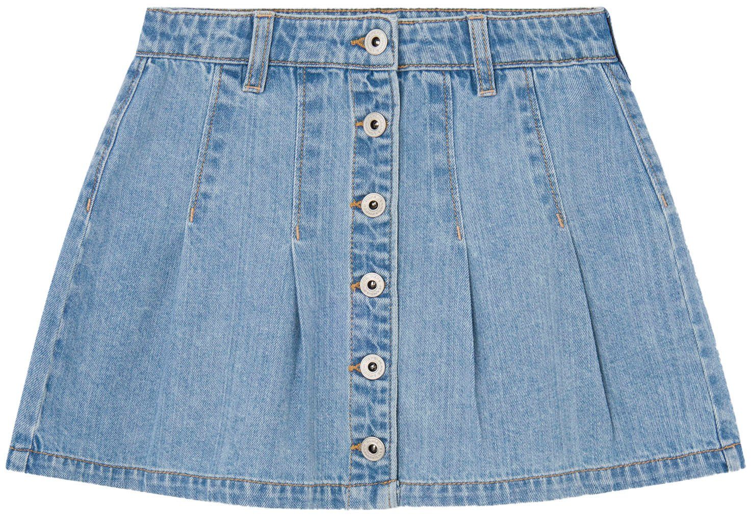 Pepe Jeans A-Linien-Rock mit durchgängiger Knopfleiste günstig online kaufen