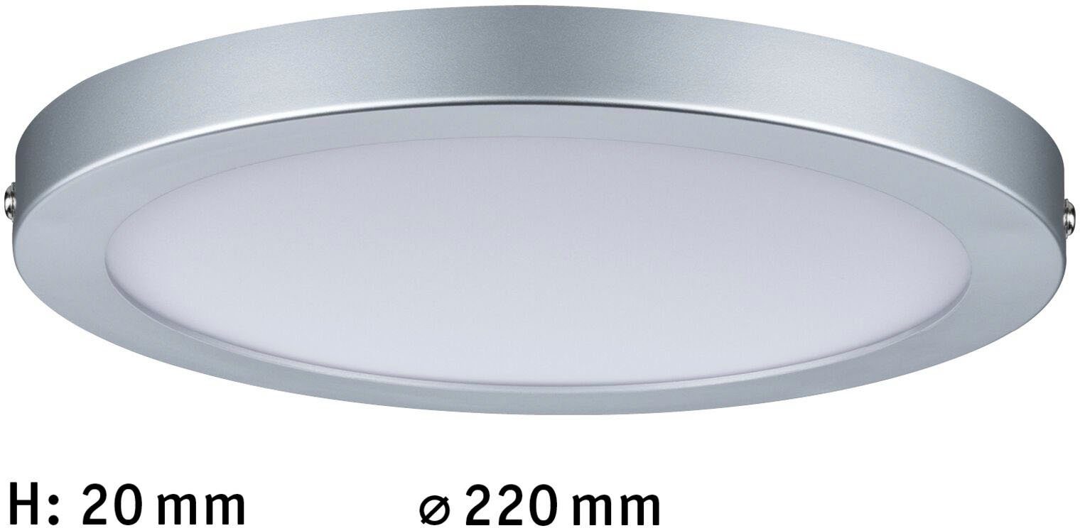Paulmann LED Panel Atria rund 220mm 14W 4.000K Weiß matt, LED fest integriert, Neutralweiß, Atria rund 220mm 14W 4.000K Weiß matt