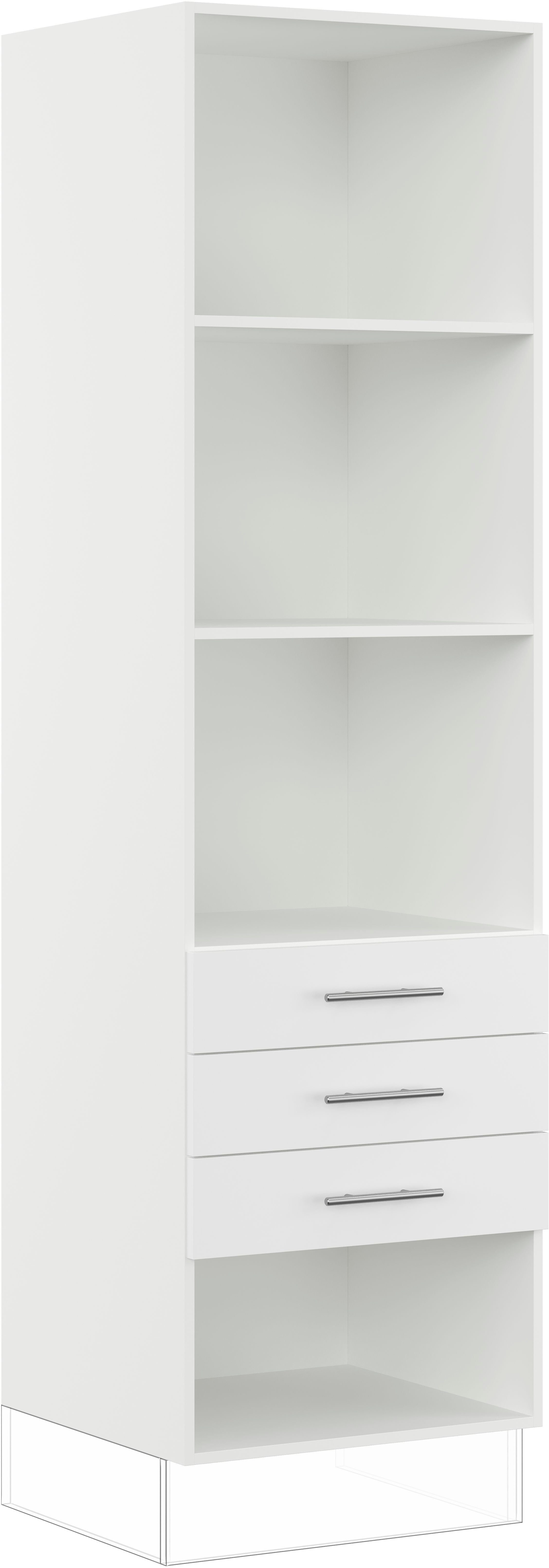 IMPULS KÜCHEN Seitenschrank "Valencia", Breite/Höhe: 60/205,1 cm, mit Soft-Close vormontiert, mit Schubkästen, mit verstellbaren Fachböden