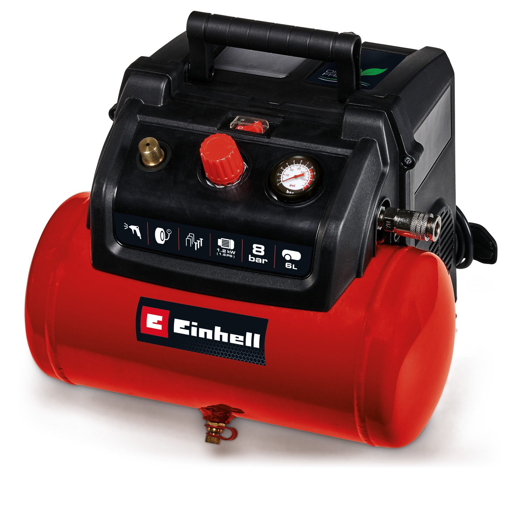 Einhell Kompressor TC-AC 190/6/8 OF, 1200 W, max. 8 bar, 6 l
