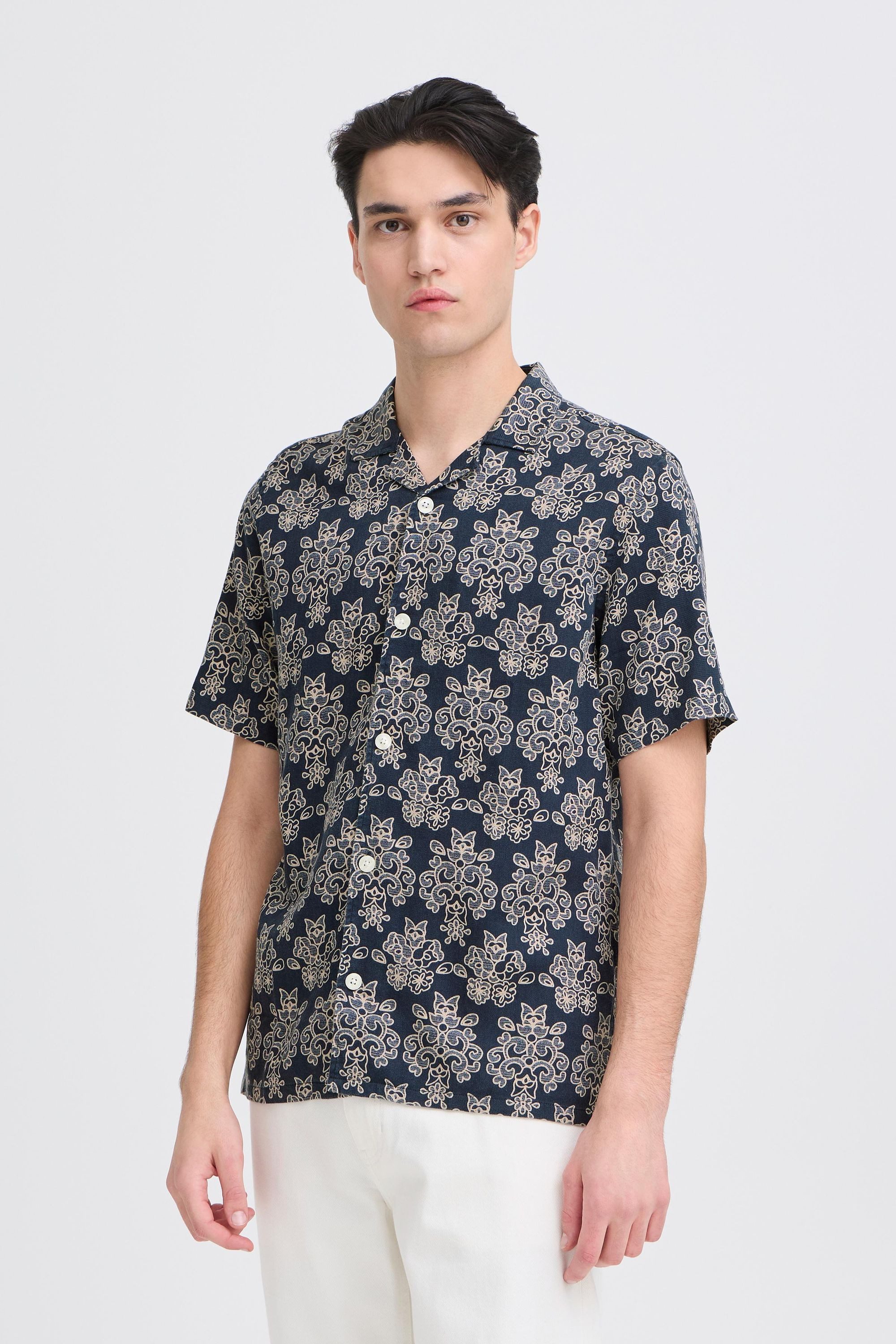 Casual Friday Kurzarmhemd CFLindahl Florales Hemd