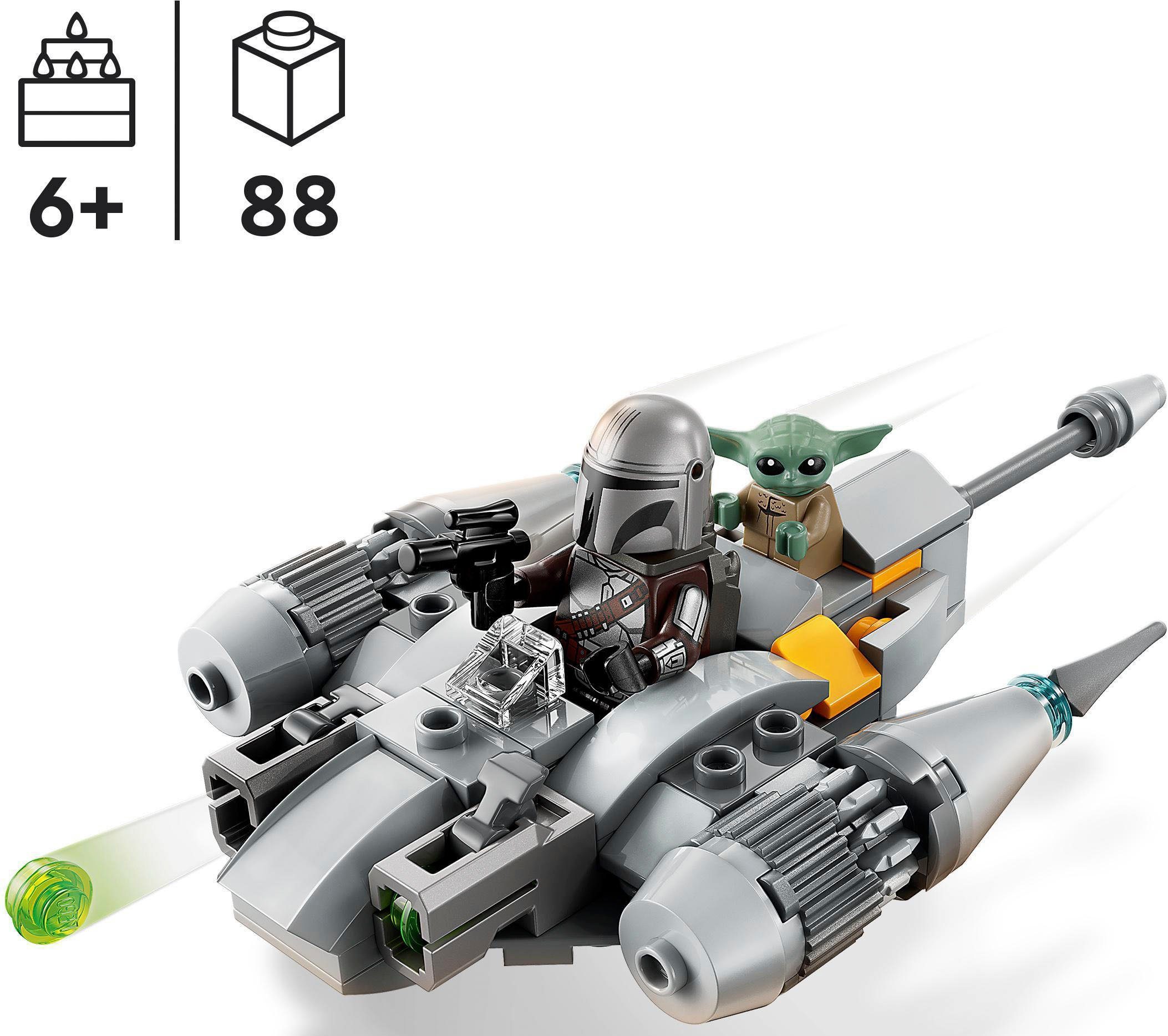 LEGO® Microfighter Konstruktionsspielsteine St), (75363), Made Star N-1 in LEGO® des Mandalorianers – Wars; (88 Starfighter Europe