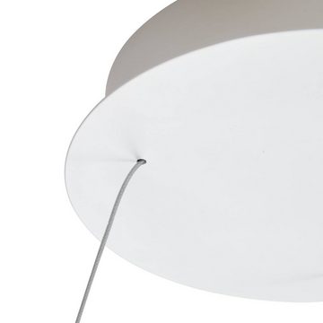 Arcchio LED-Hängeleuchte Answin, LED-Leuchtmittel fest verbaut, warmweiß, Modern, Metall, sandweiß, 1 flammig, inkl. Leuchtmittel