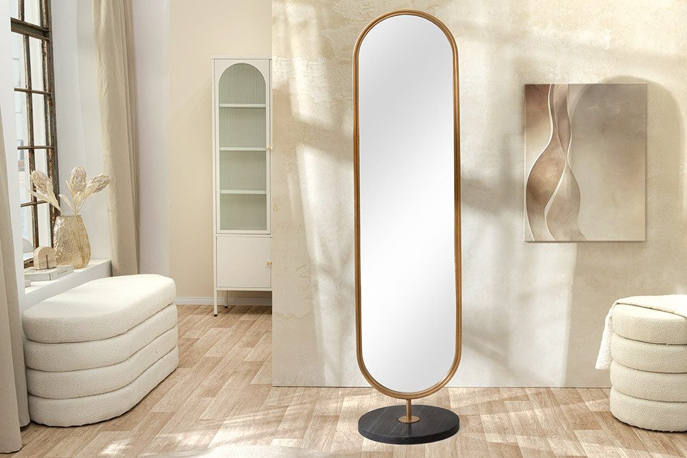 riess-ambiente Standspiegel PORTRAIT 175 cm gold oval günstig online kaufen