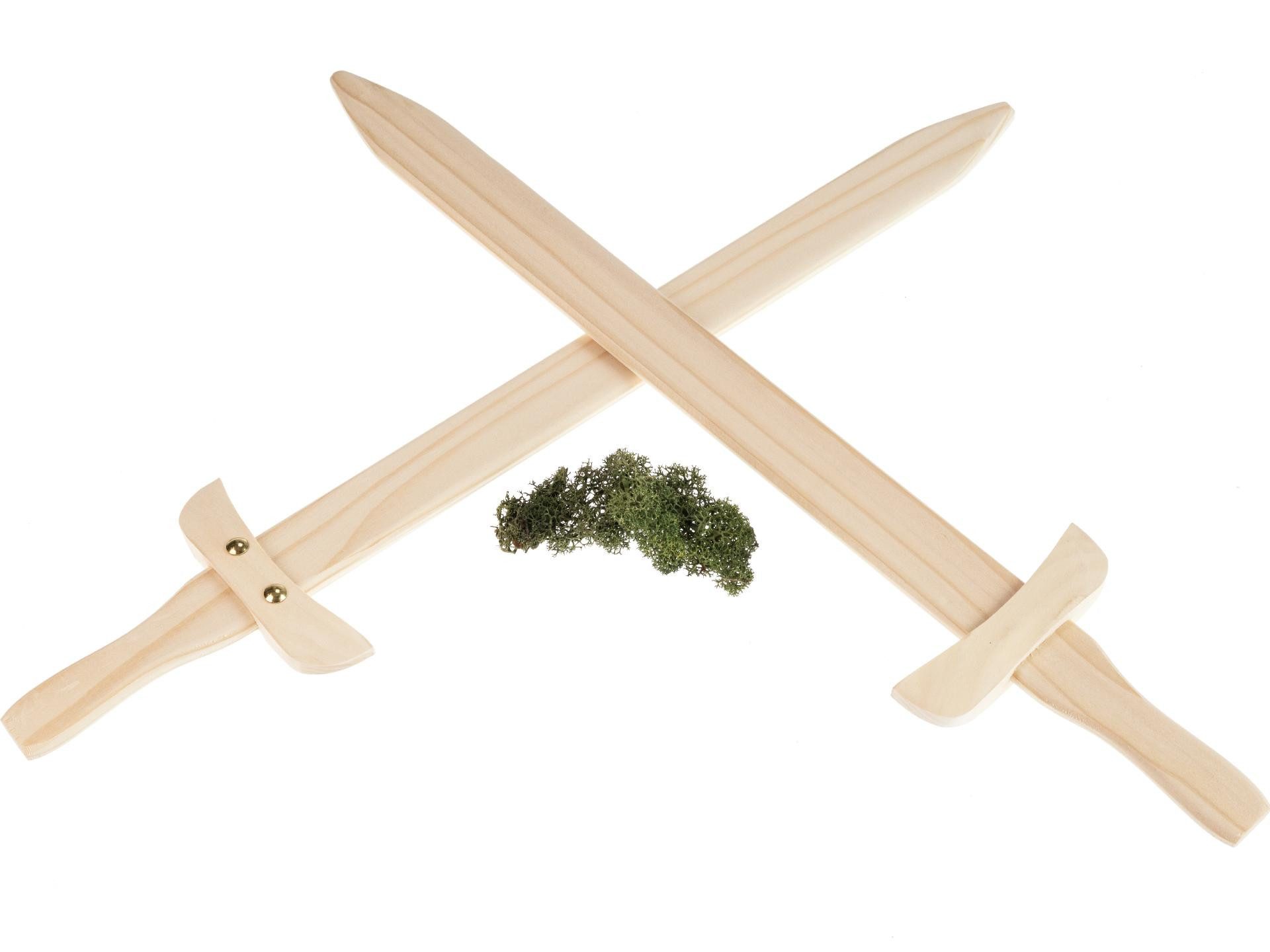 Holz Frank Spielzeug-Schwert Holzschwert 60 cm für Kinder – Fichtenholz Spielschwerter im 2er-Set, (2-tlg)