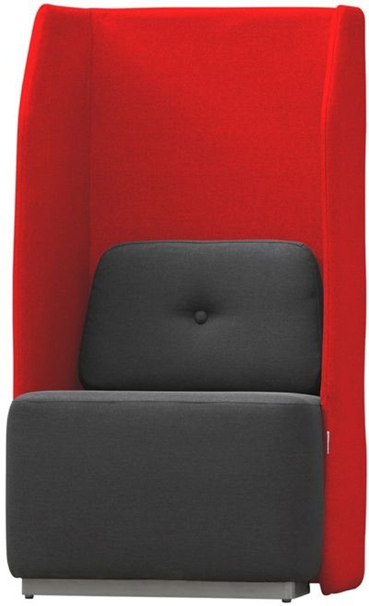 rocada Stuhl Sitzsofa Soft Einzelsitz rot/grau