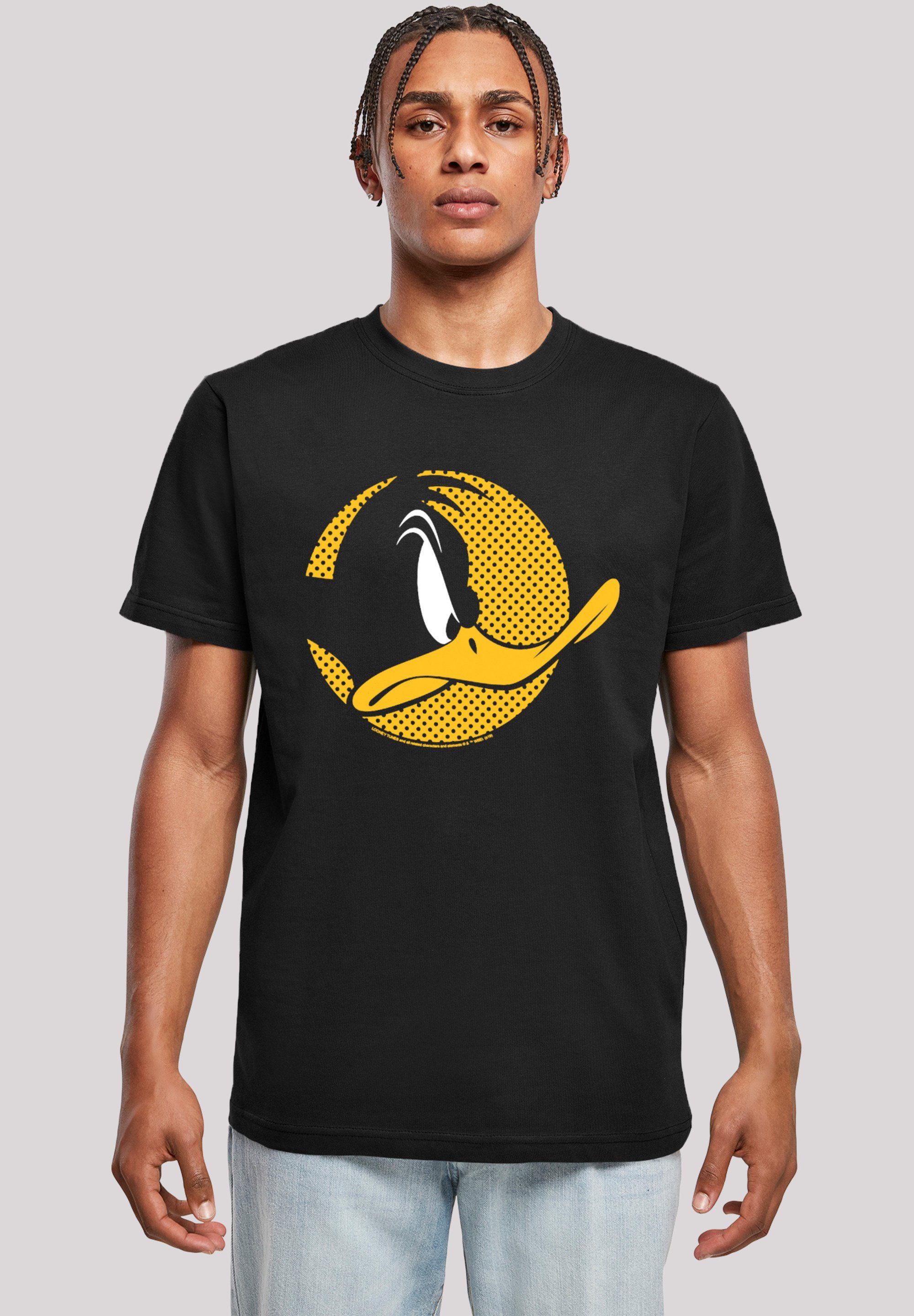 F4NT4STIC T-Shirt Looney Tunes Daffy Duck Dotted Cartoon Logo Herren,Premium Merch,Regular-Fit,Basic,Bedruckt