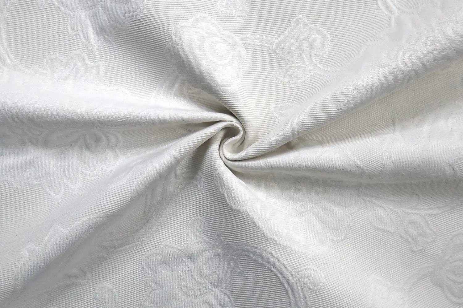 Stofferia Stoff Dekostoff Jacquard Blütenranke Ecru, Meterware – Bild 2 von 4