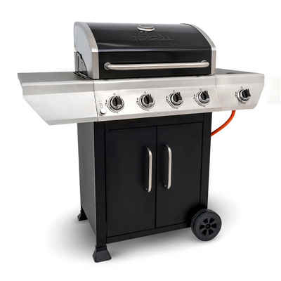 nexgrill Gasgrill 4B Classic 4+1 Brenner, 14,1 KW, mit Seitenkochfeld 2,5 KW, BxTxH: 124 x 118 x 61 cm