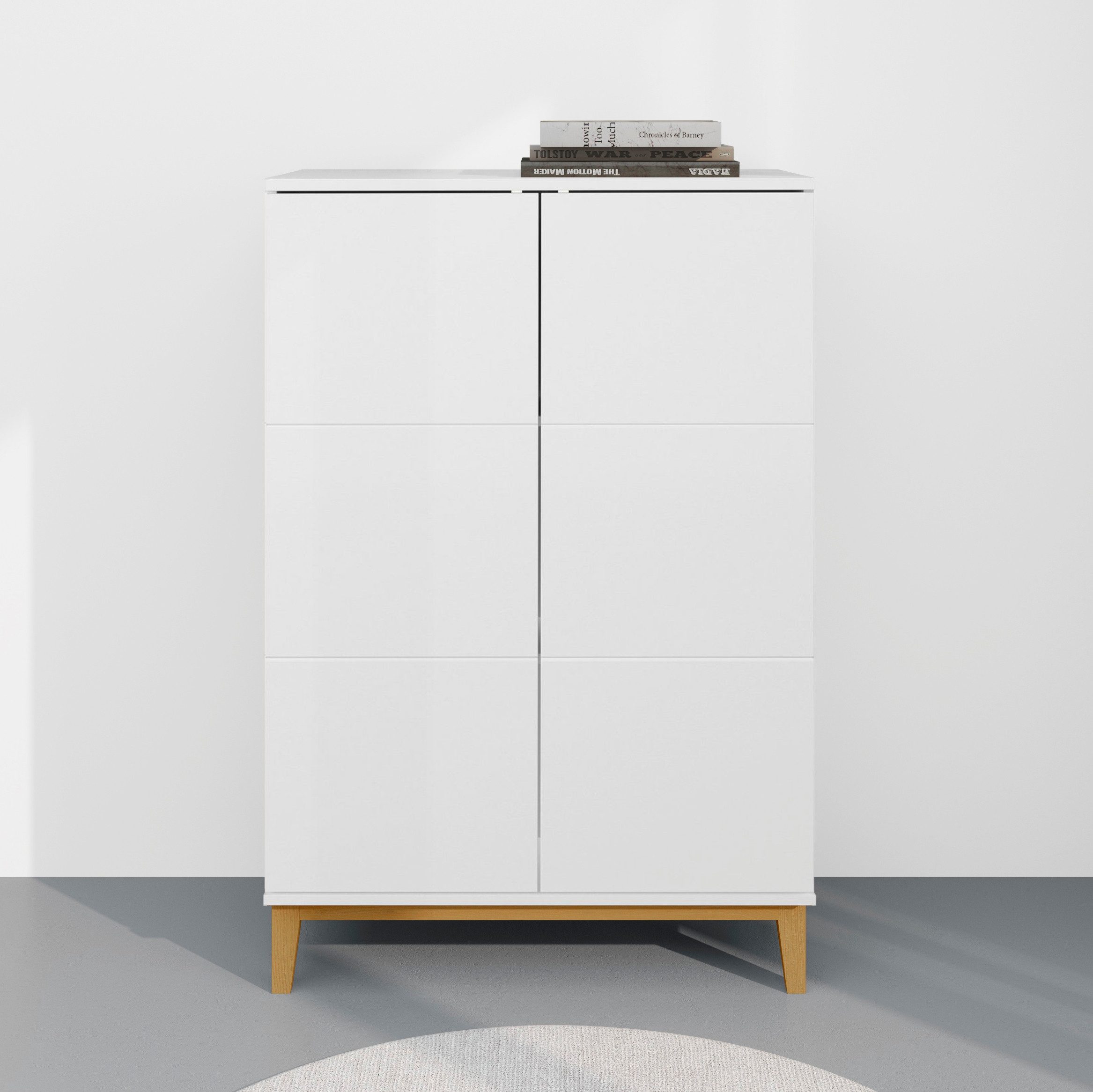 OTTO home Highboard Maryd (1 St), Hochkommode mit Untergestell in Holzoptik