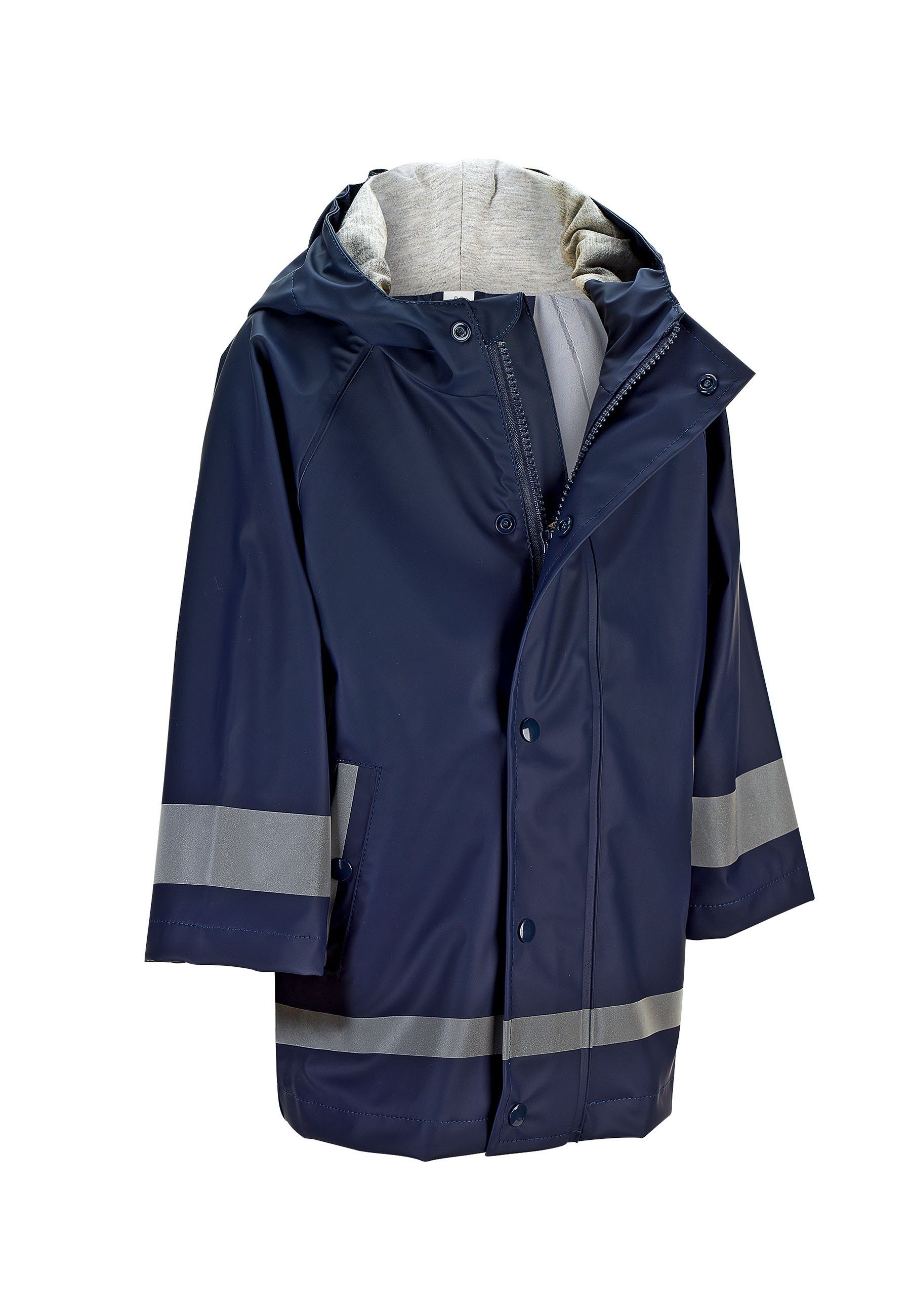 Sterntaler® Regenjacke Regenjacke ungefüttert uni (1-St) Wasserdichte Regenjacke mit verschweißten Nähten, Reflektoren & Zipper