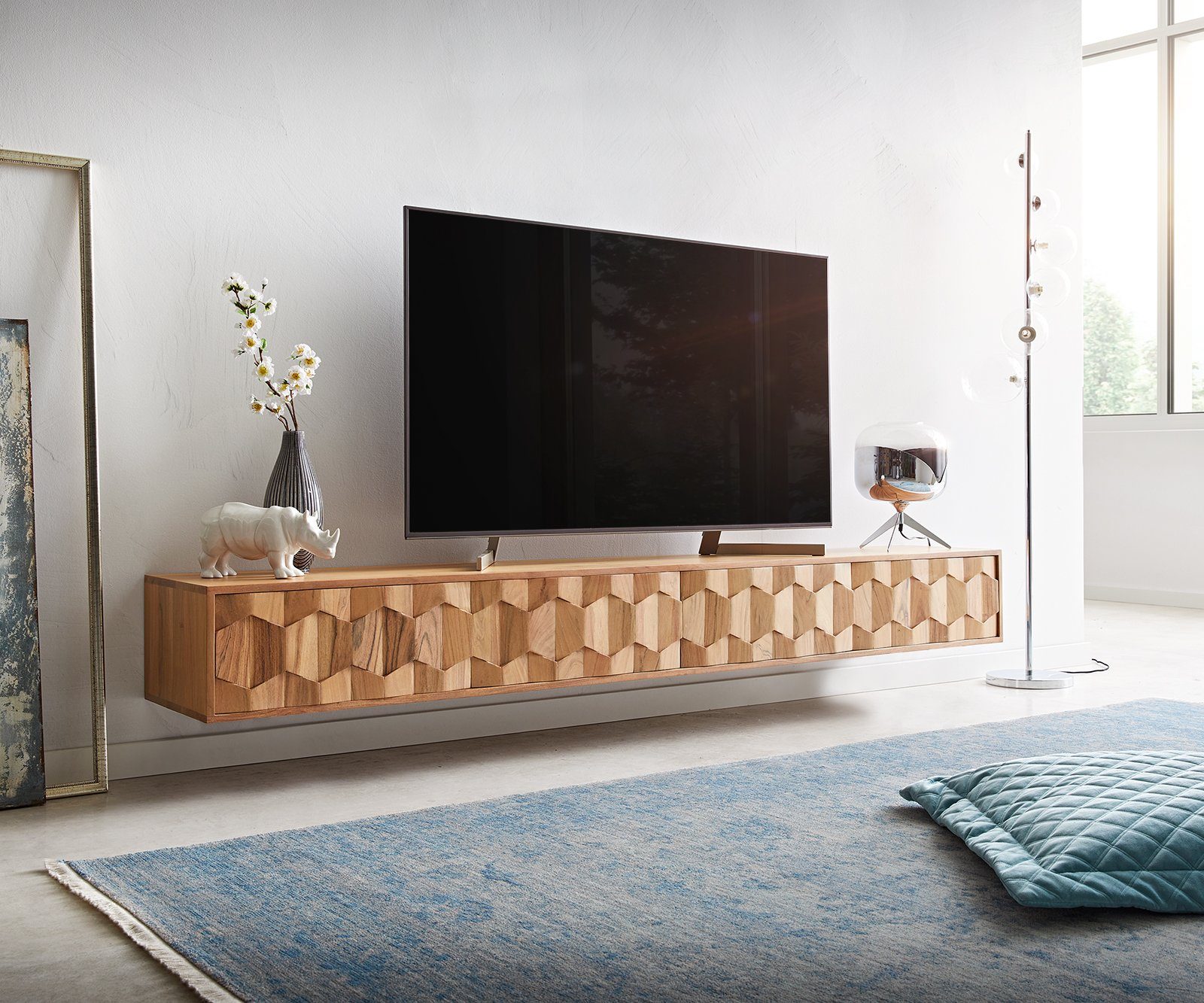 DELIFE Lowboard Fevo, Fevo Akazie Natur günstig online kaufen
