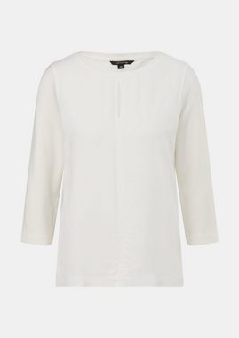 Comma Shirttop Blusenshirt im Fabricmix Teilungsnähte, Cut Out