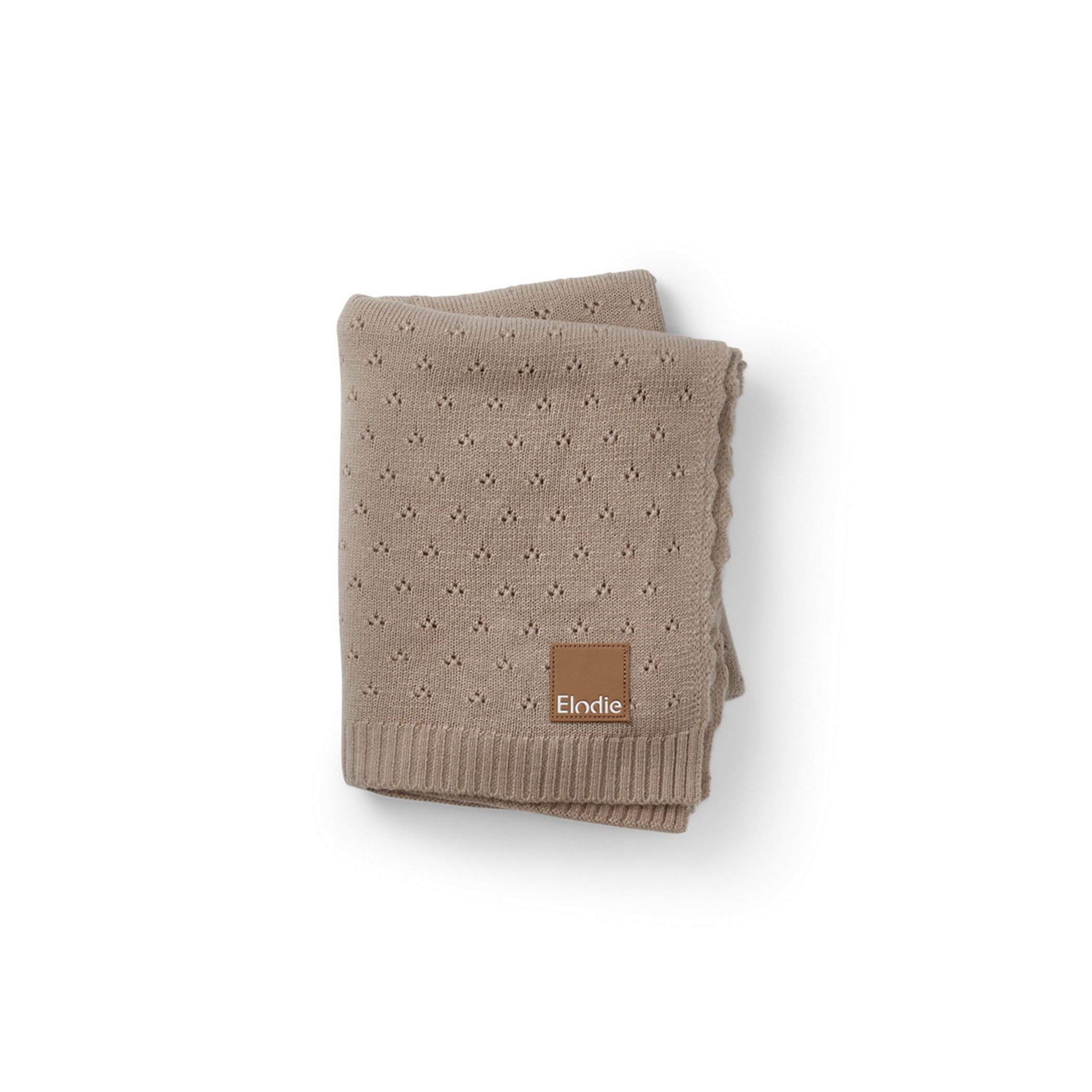 Babydecke Pointelle Decke - Tender Taupe, Elodie
