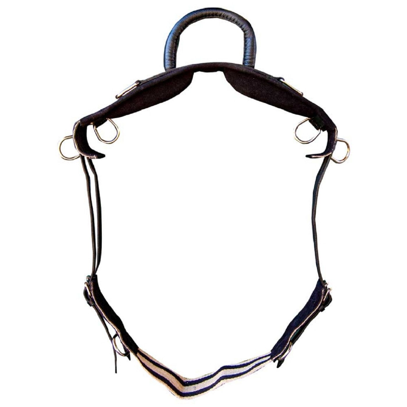 Brama-West Vielseitigkeitssattel - Einfacher Longiergurt mit Stehgriff Reitlerngurt