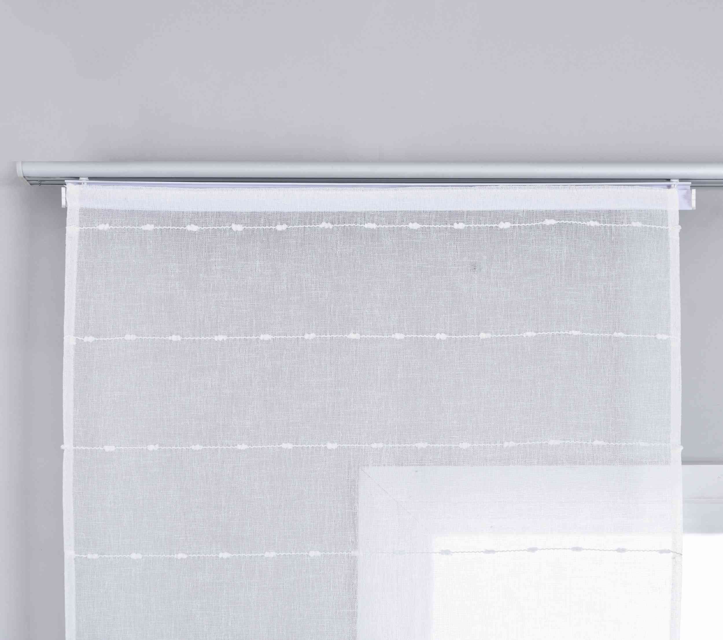 Gardinenbox Schiebegardine, Klettband (1 St), halbtransparent, günstig online kaufen
