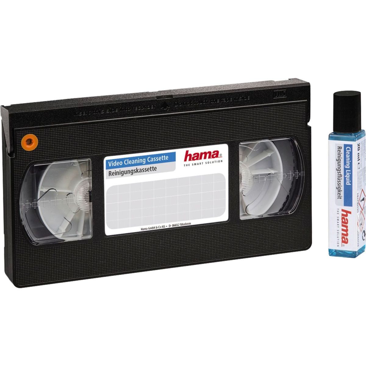 Hama VHS Reinigungskassette naß Mikrofasertuch