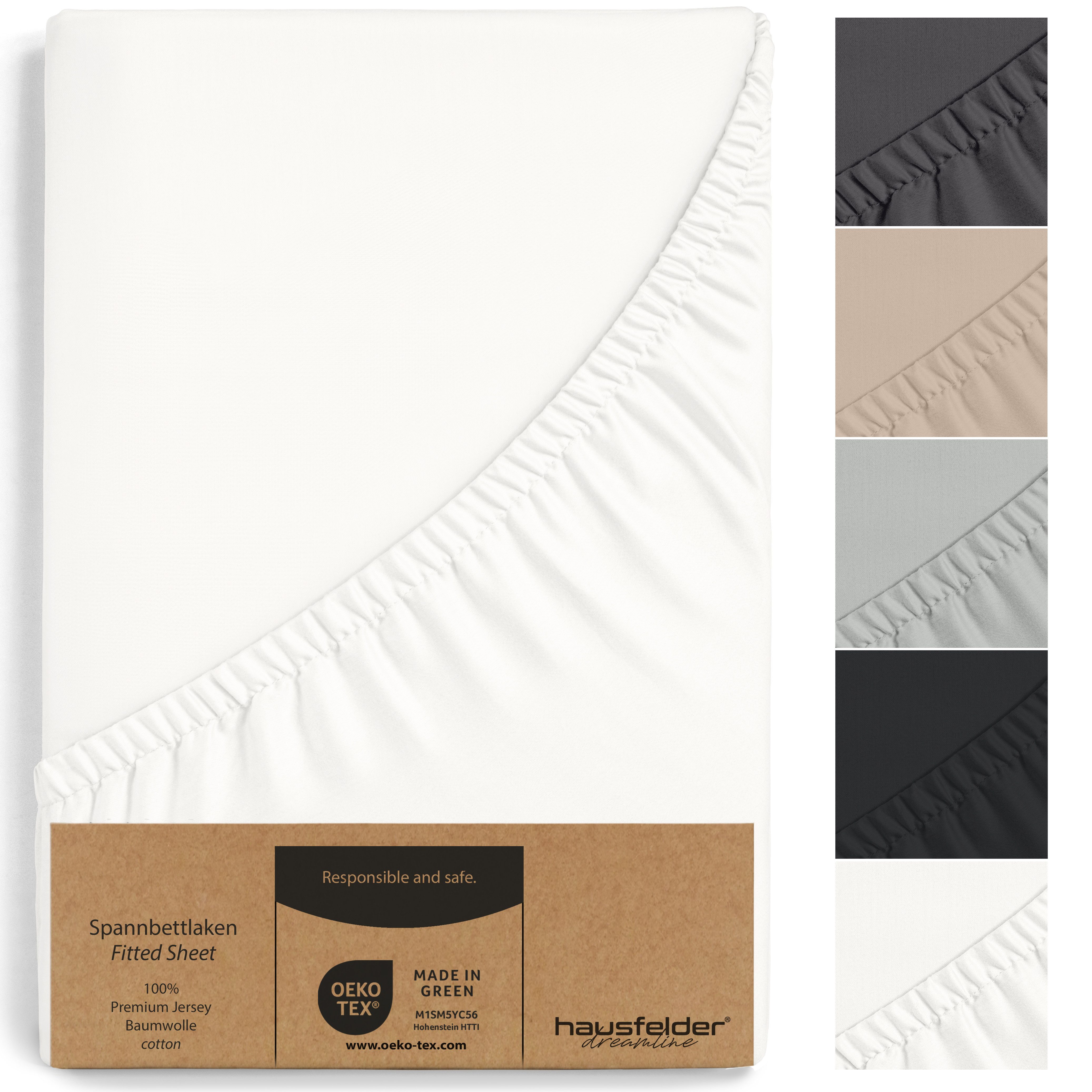 Hausfelder Spannbettlaken 2er Set Spannbettlaken Topper günstig online kaufen