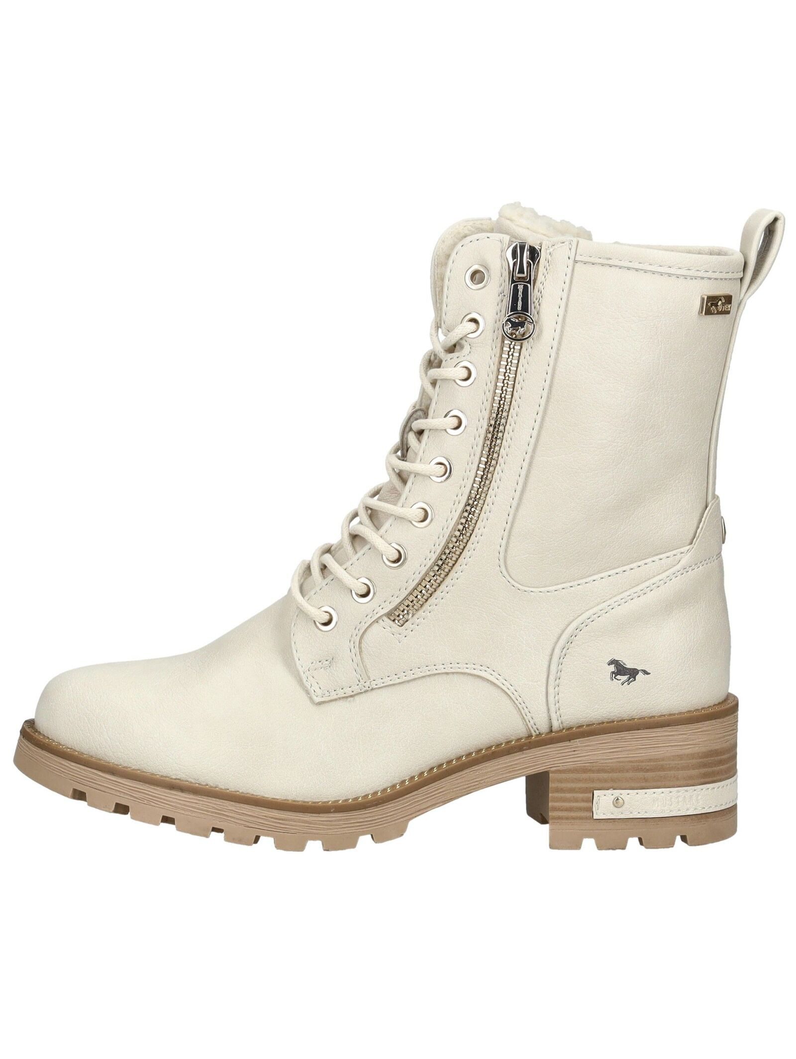 Mustang Shoes Mustang Shoes Stiefelette Lederimitat Schnürstiefelette günstig online kaufen