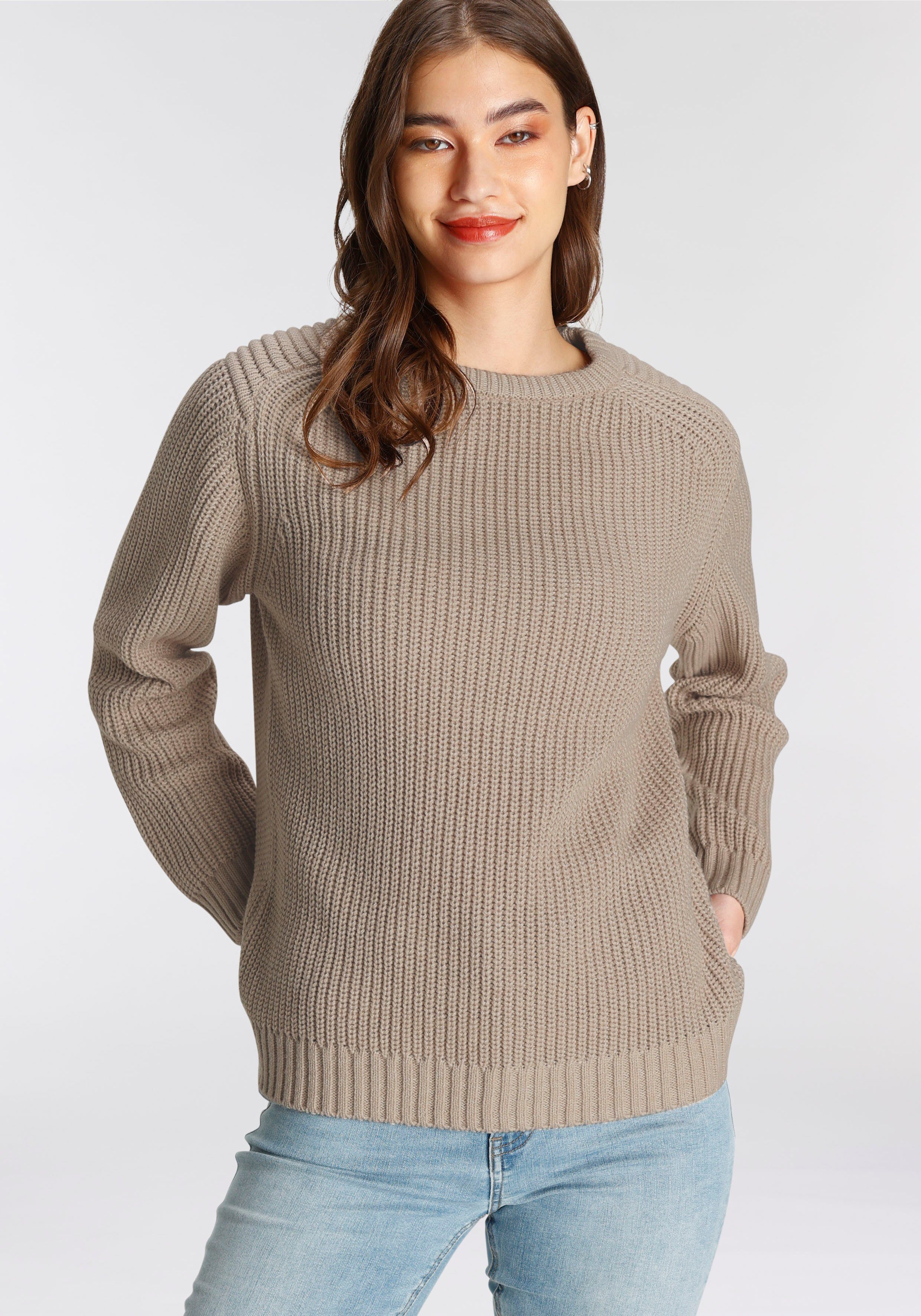 AJC Strickpullover in schöner Strick-Optik günstig online kaufen