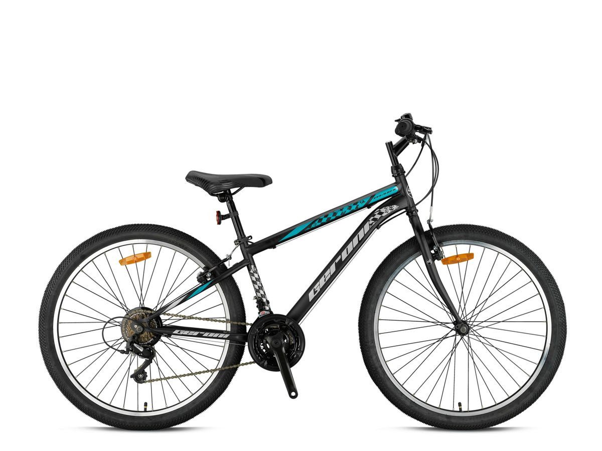 T&Y Trade Kinderfahrrad 26 Zoll Kinder Jugend Fahrrad MTB Mountainbike Rad Bike GRN26-036 Blau, 21 Gang Microshift, Kettenschaltung, 21 Gang, Seitenständer