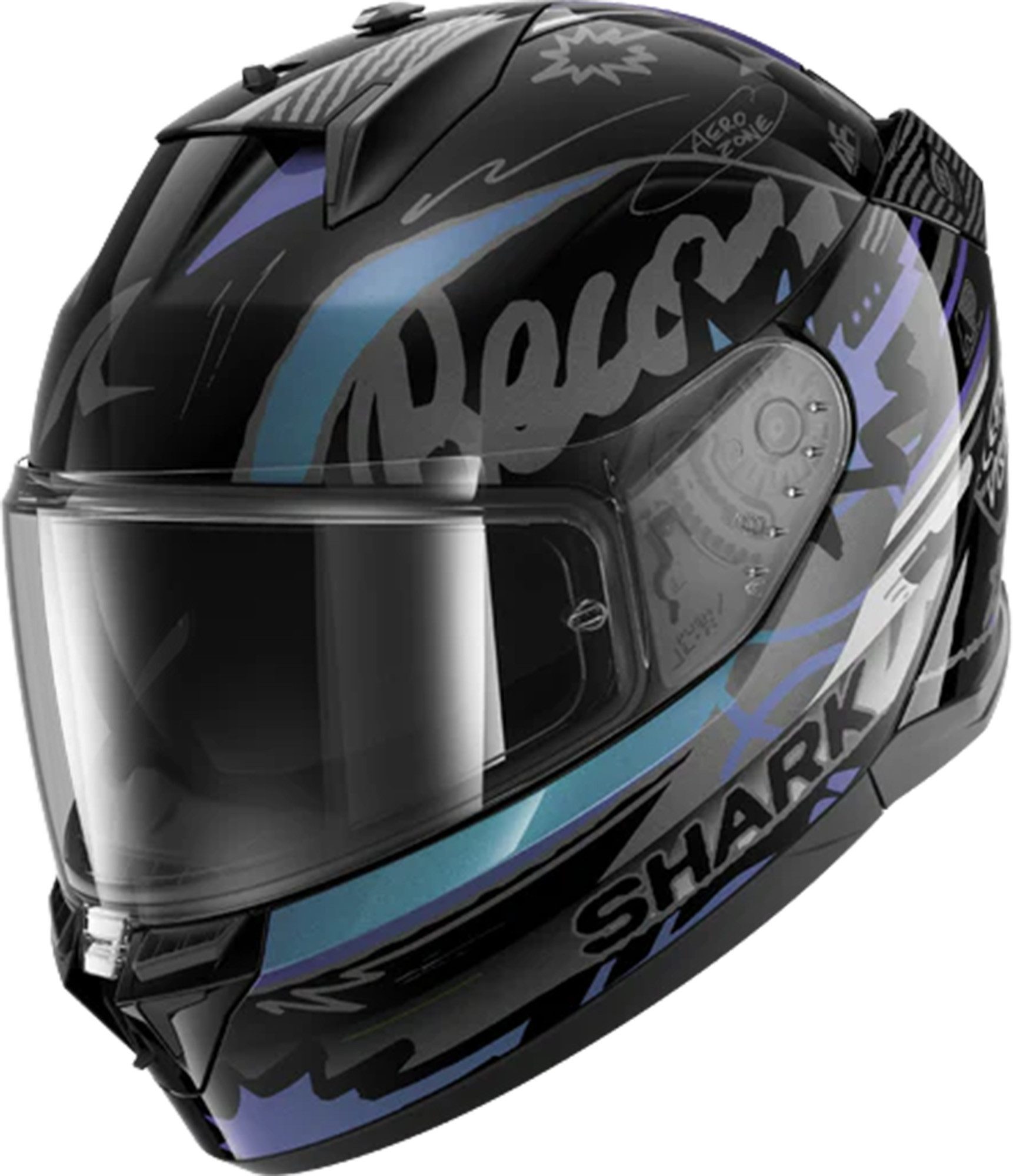 Shark Motorradhelm D-Skwal 3 Streetrush Helm, Antifog Beschichtet,vorbereitet Für Kommunikationssystem,pinlocks