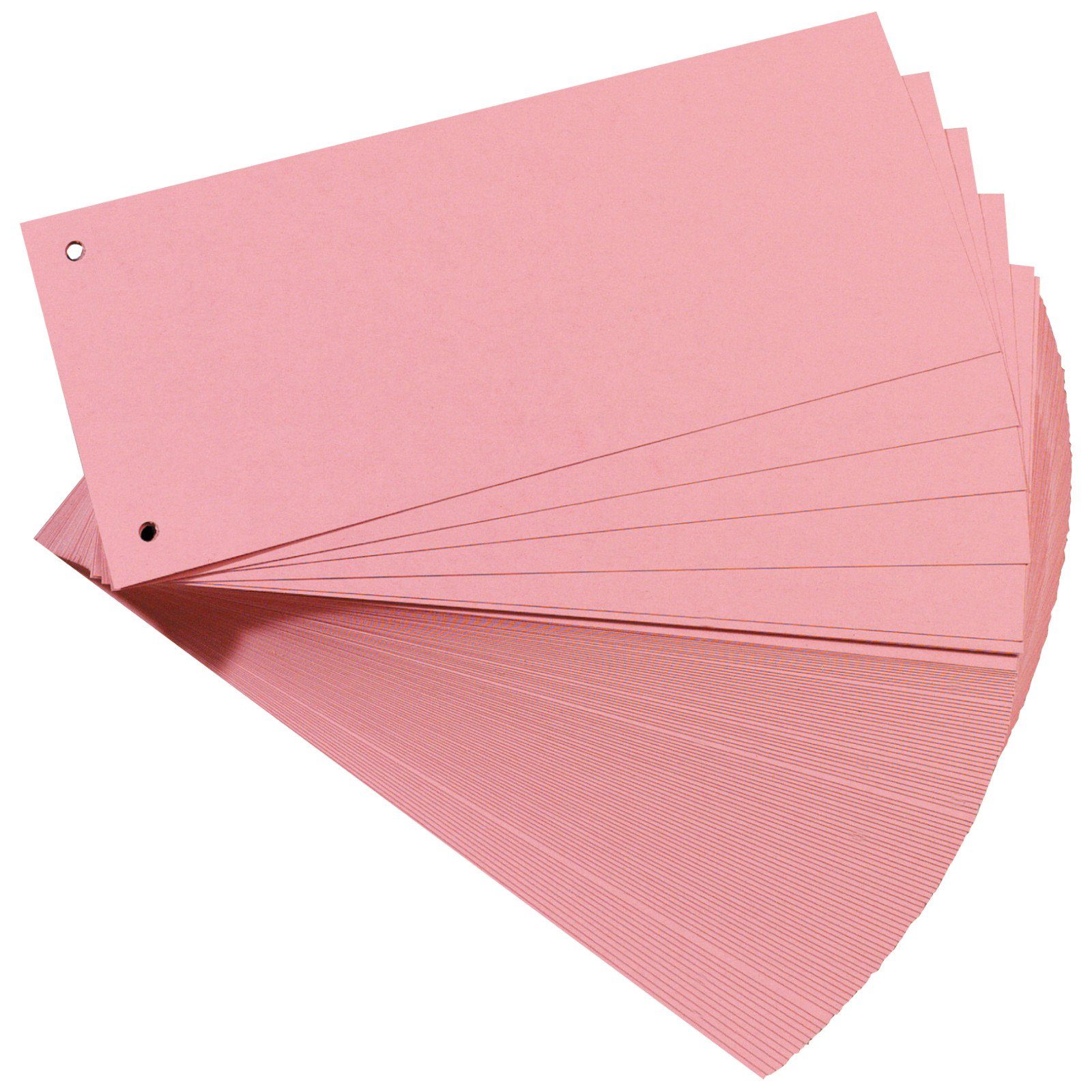 Falken Aktenordner, Trennstreifen Aktenfahnen Trennblätter Karton 240x105 mm Rot