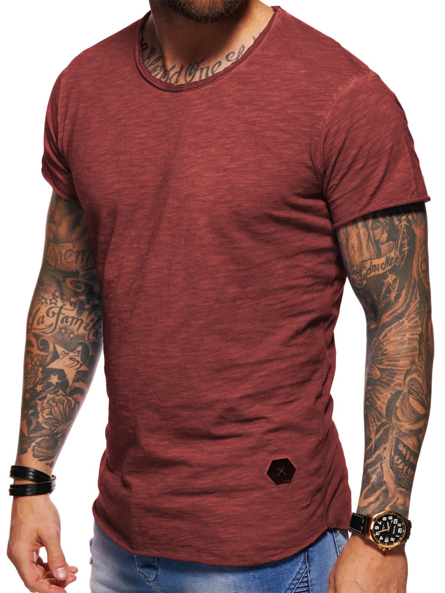 behype T-Shirt MSOHIO mit Rundhals-Ausschnitt Herren günstig online kaufen