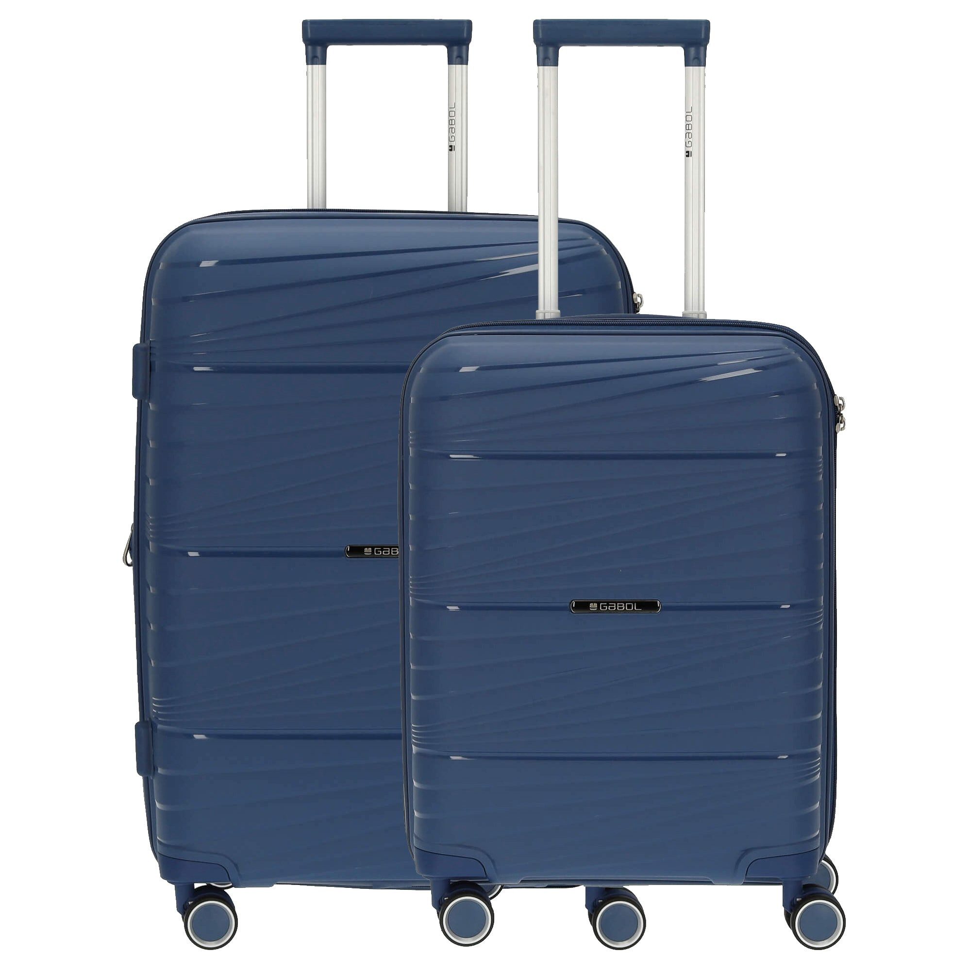 Gabol Kofferset Kiba - Trolley Set 2tlg. (S+M) (blue), 4 Rollen Rollen