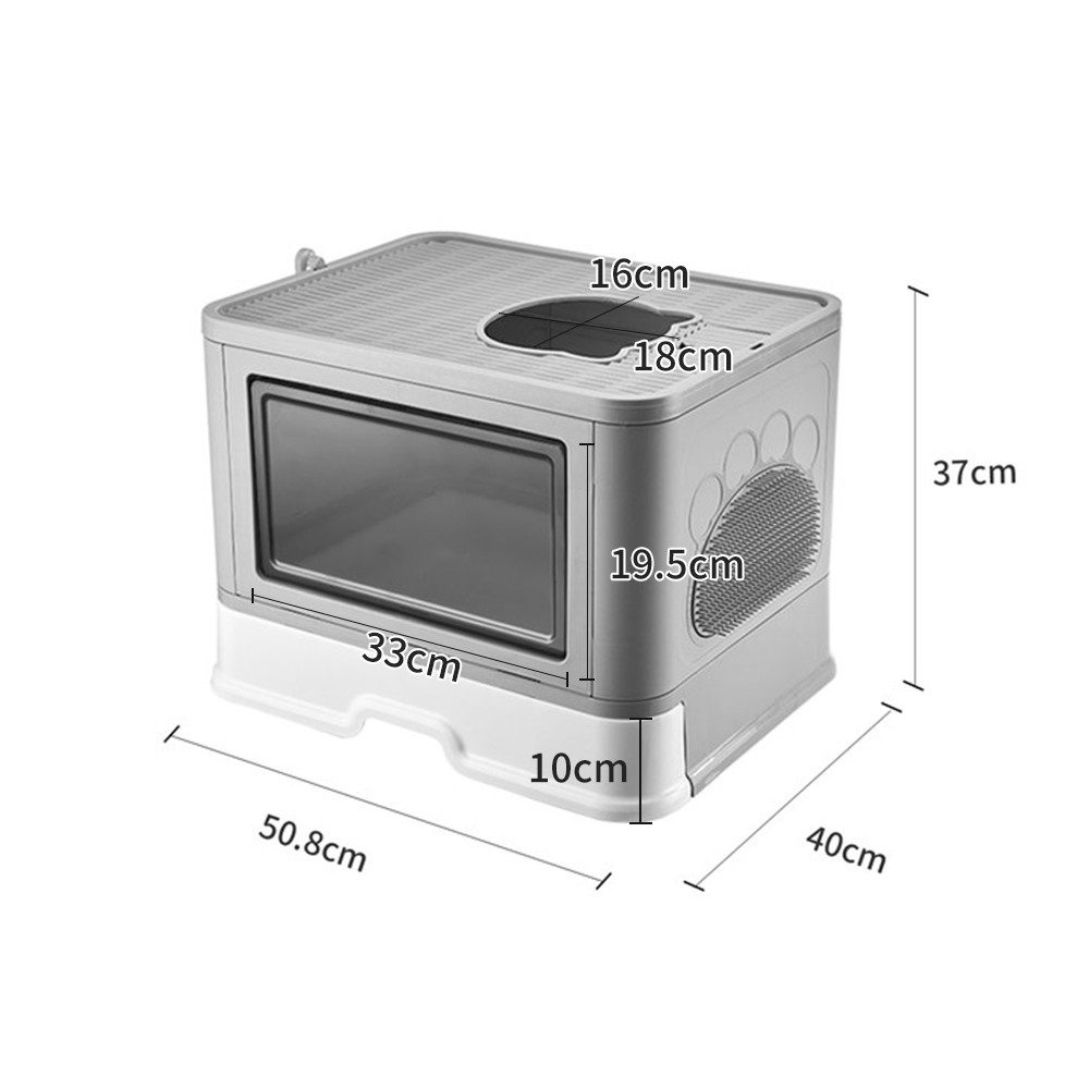 JEOBEST Katzentoilette Katzenklo mit Streuschaufel, Reinigen