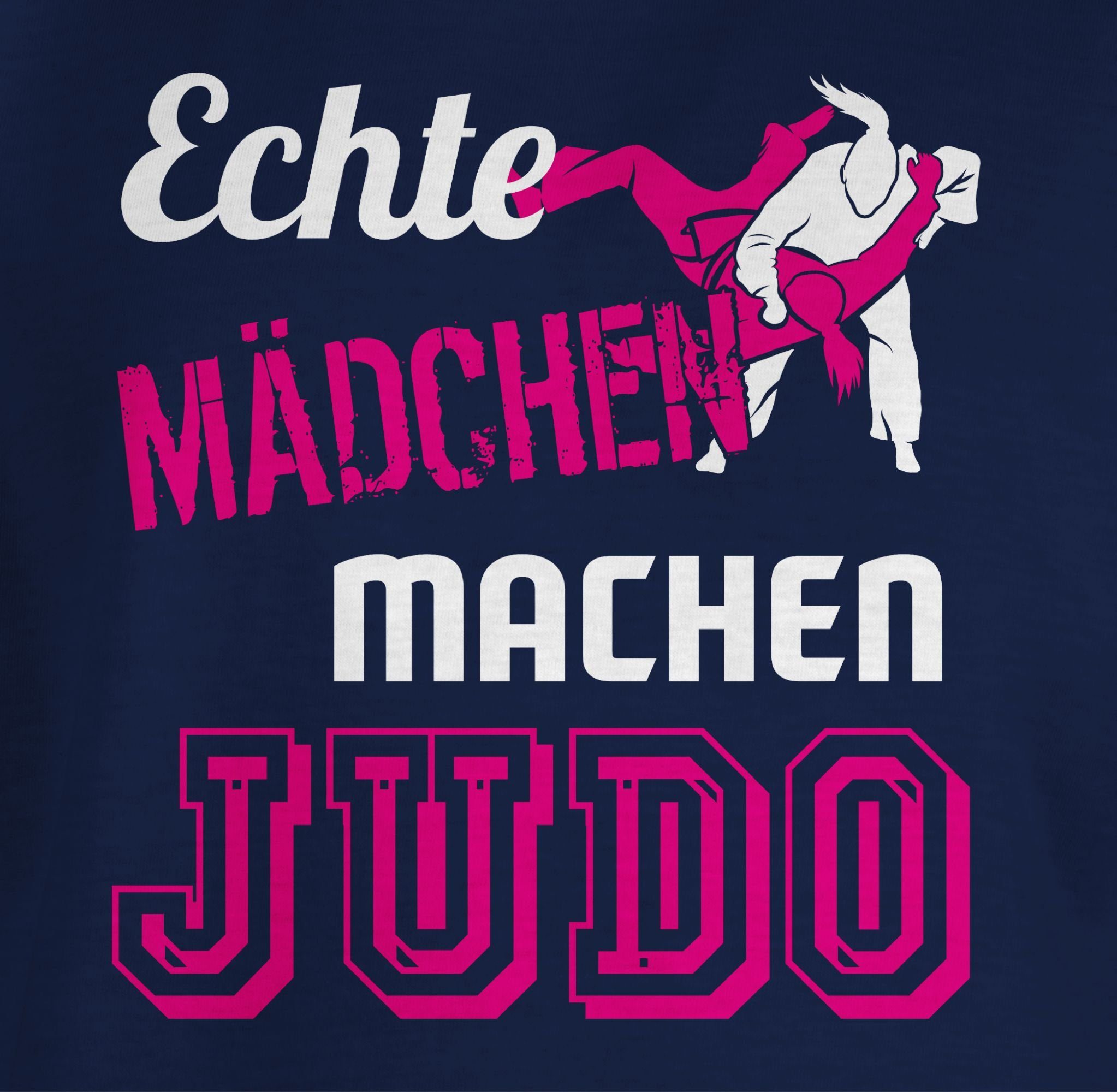 Kleidung 2 machen Mädchen Sport Kinder Dunkelblau Judo T-Shirt Echte Shirtracer
