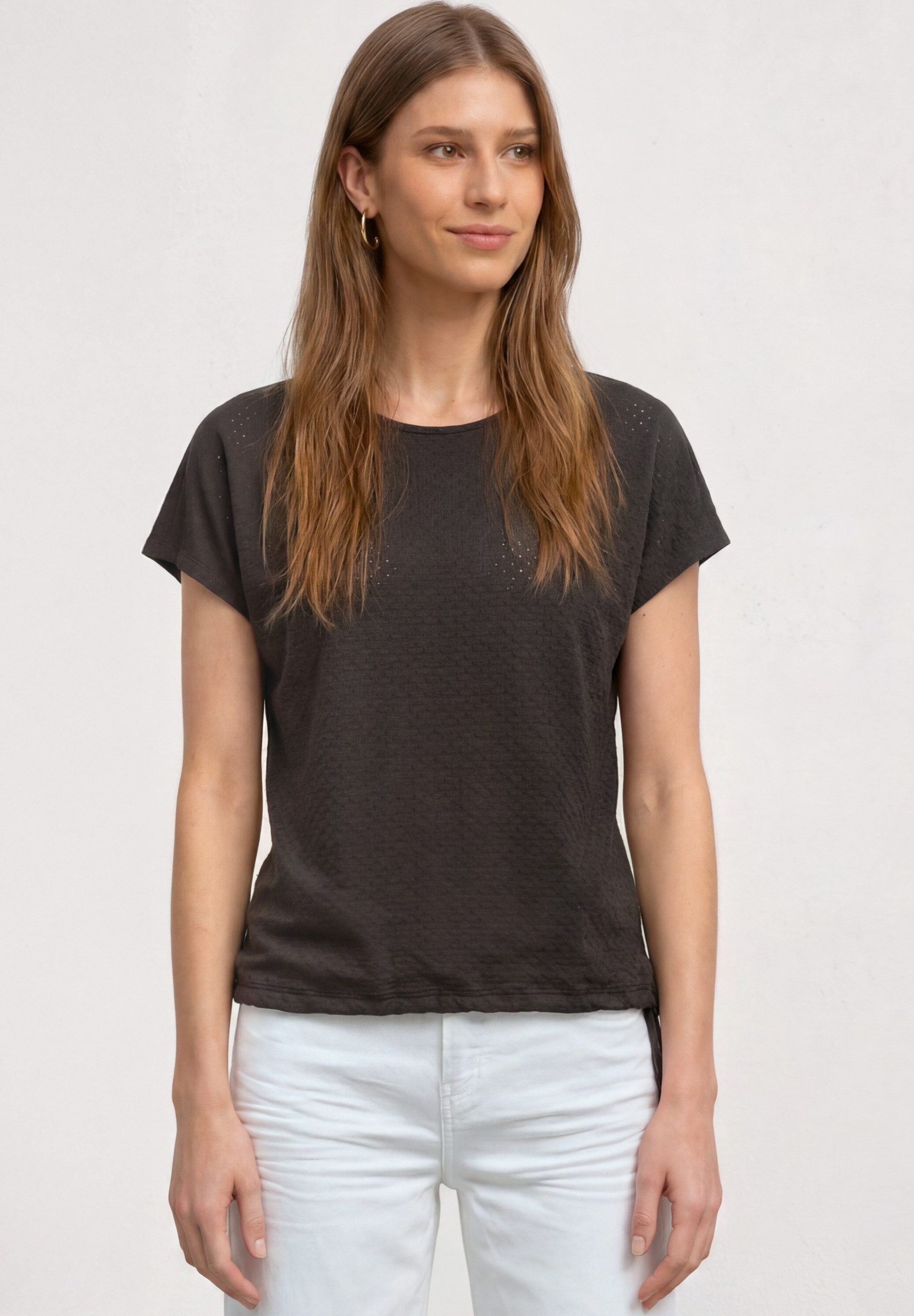 STREET ONE T-Shirt mit Rundhalsausschnitt