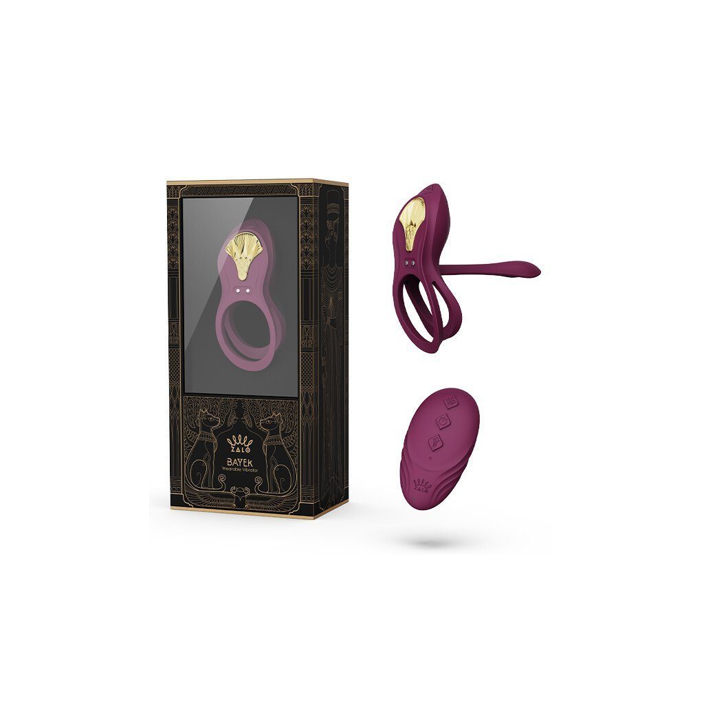 Zalo Paar-Vibrator Zalo Bayek Wearable Massager Velvet Purple, App-Fernbedienung für große Entfernungen
