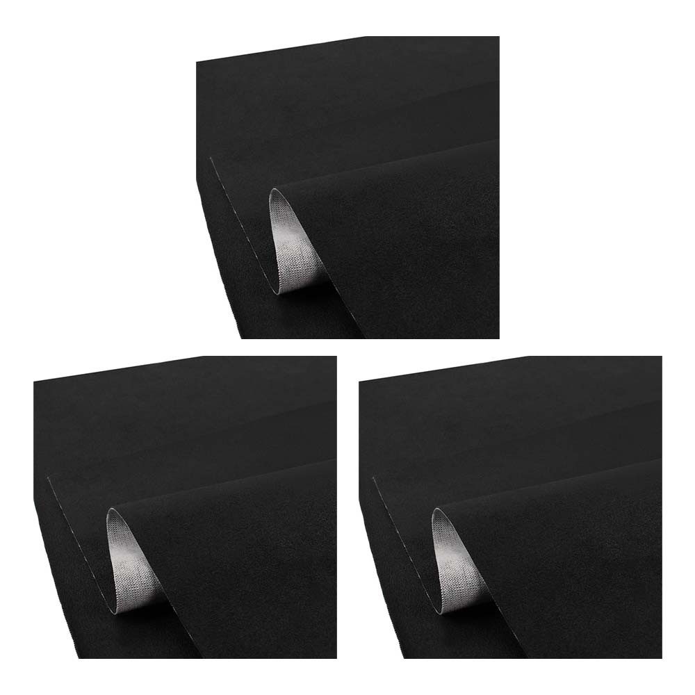Tourtecs Sitzbank 3er-Set Motorrad Sitzbank-Bezug Kunstleder anti-rutsch schwarz XL 140x