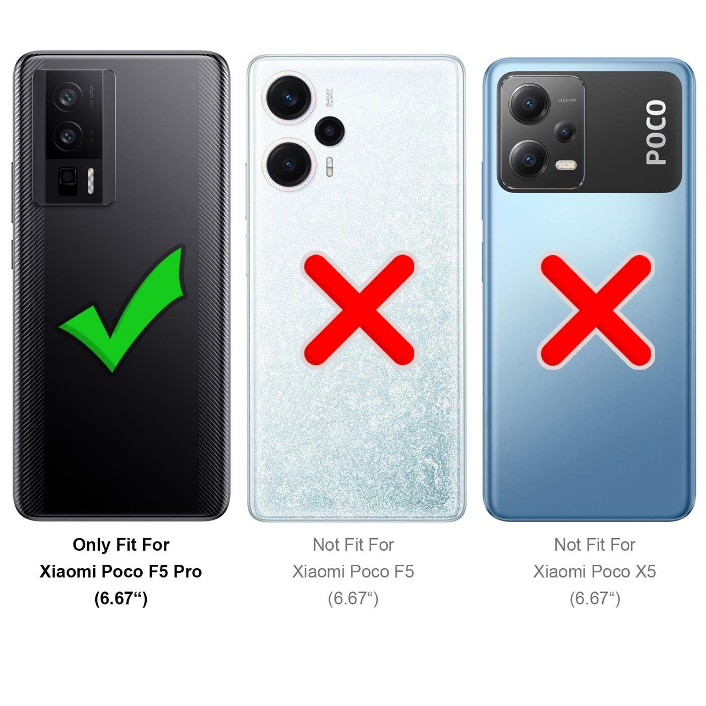 CoolGadget Handyhülle Transparent Ultra Slim Case für Xiaomi Poco F5 Pro (5G) 6,67 Zoll, Silikon Hülle Dünne Schutzhülle für Poco F5 Pro Hülle