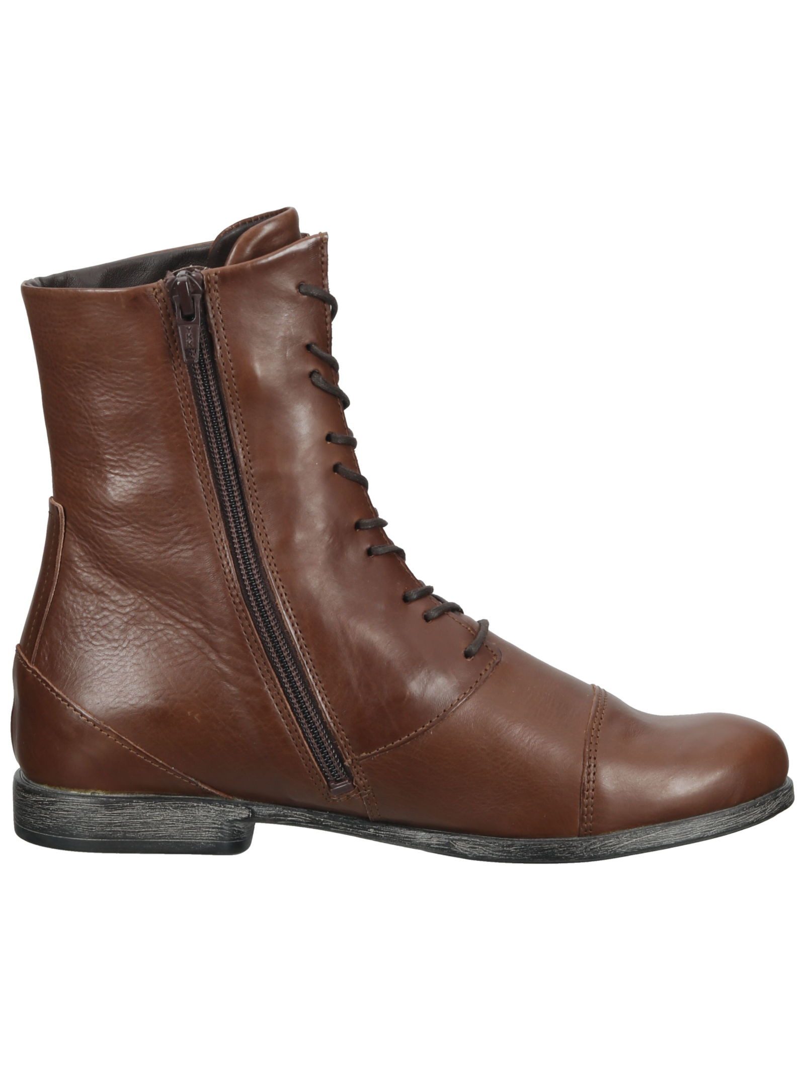 Think! Think! Stiefelette Glattleder Schnürstiefelette