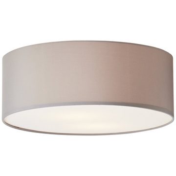 Lightbox Deckenleuchte, ohne Leuchtmittel, Stoffschirm, Ø 45 cm, mit Diffusor, E27, Metall/Textil, grau