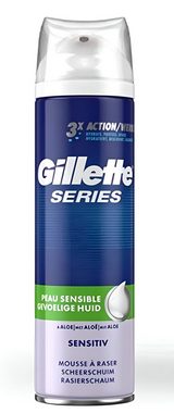 Gillette Rasierschaum 3 tlg Gillette ProGlide Power 4 Rasierklingen Fusion 5 Proglide Mach3, 7, 7-tlg., Präzisionstrimmer für Männer, Aloe-Formel Schutz Feuchtigkeitsspendend Empfindliche Haut