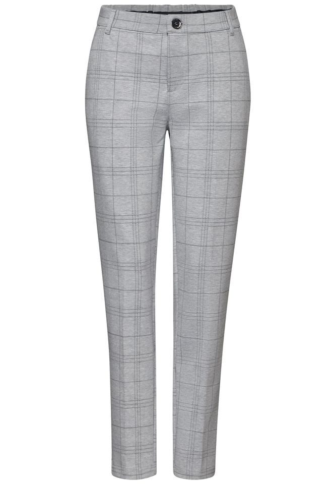 STREET ONE Chinohose mit Karo Muster günstig online kaufen